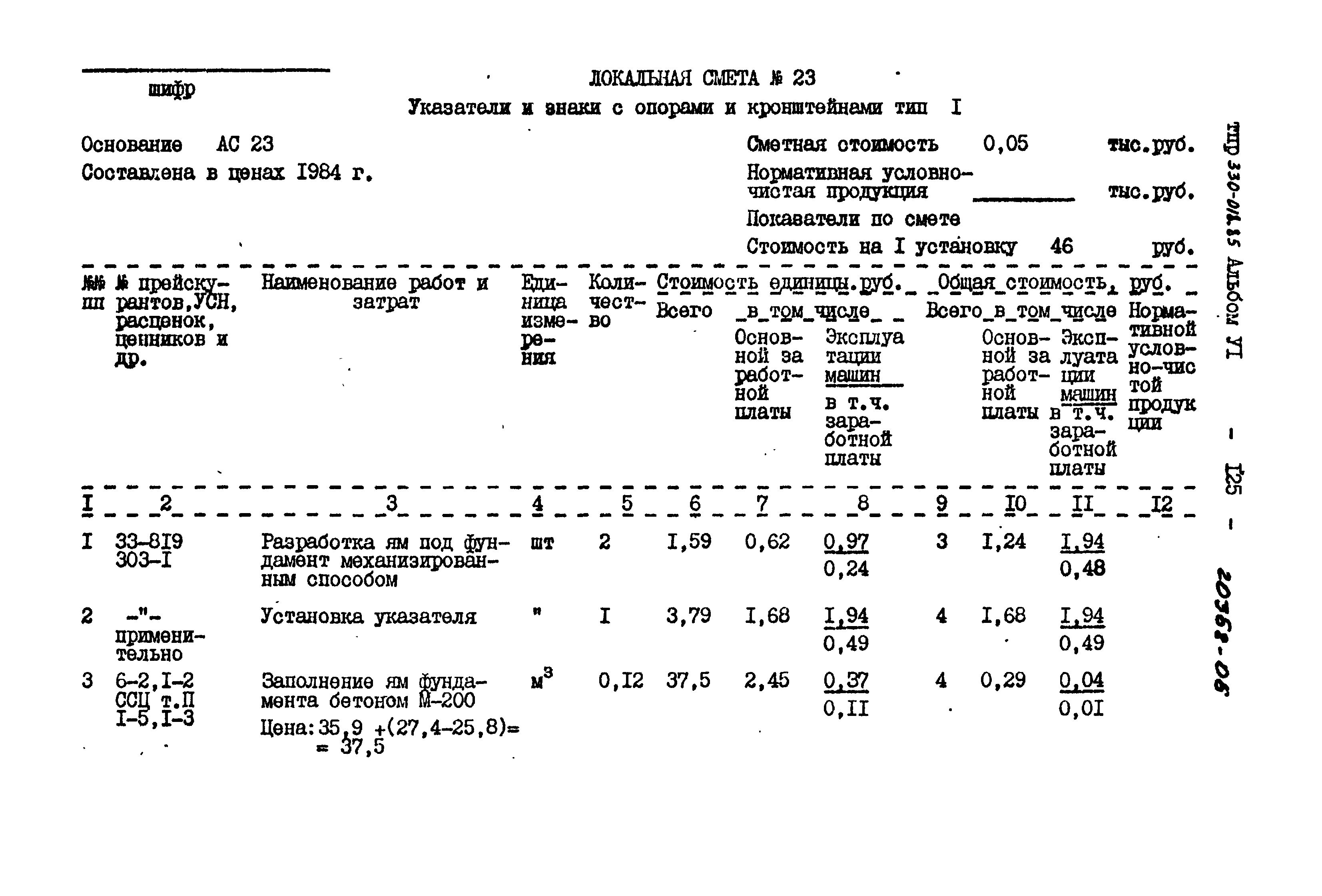 Типовой проект 330-018.85