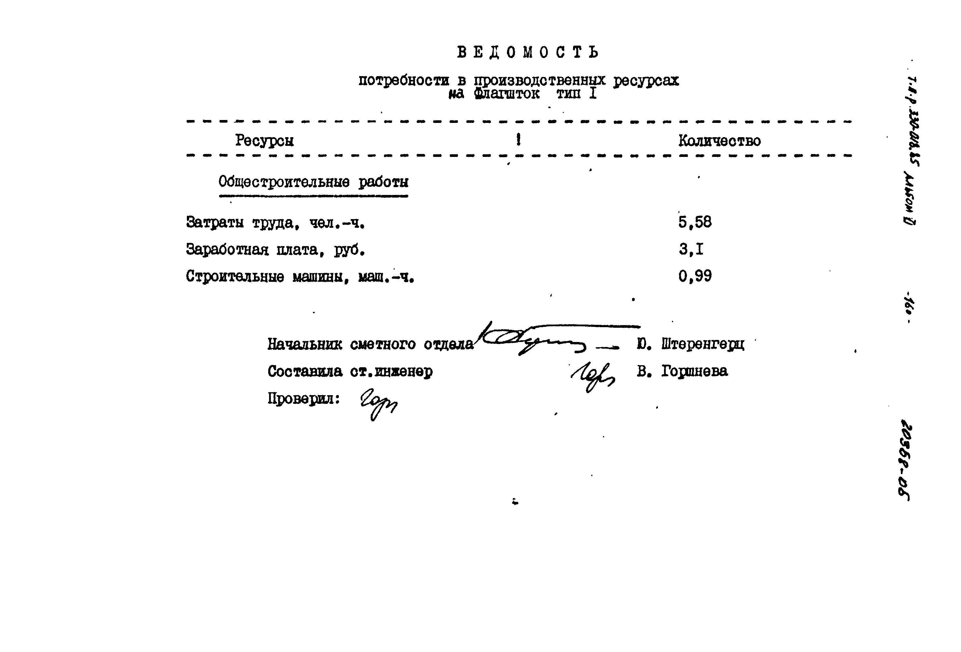 Типовой проект 330-018.85