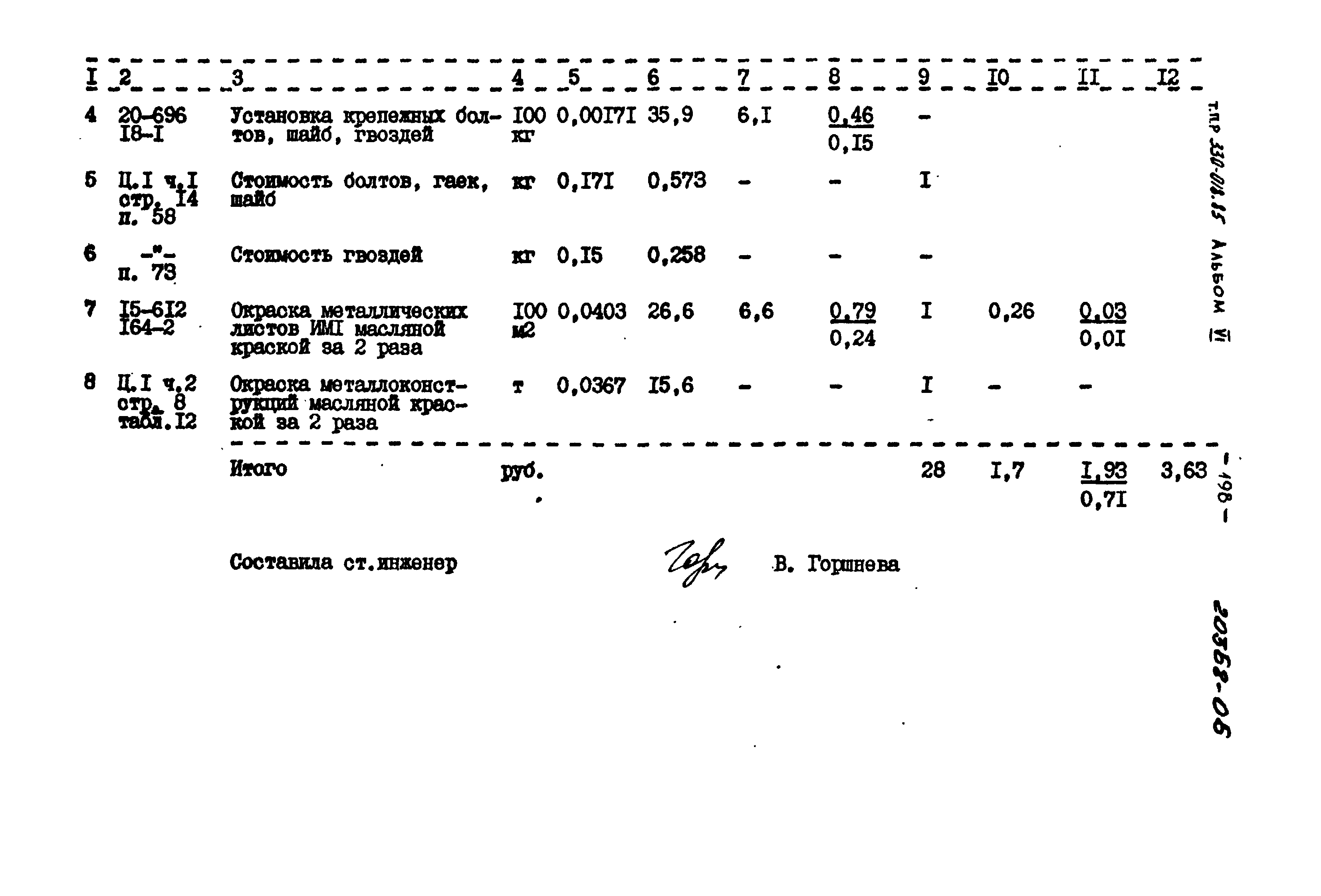 Типовой проект 330-018.85