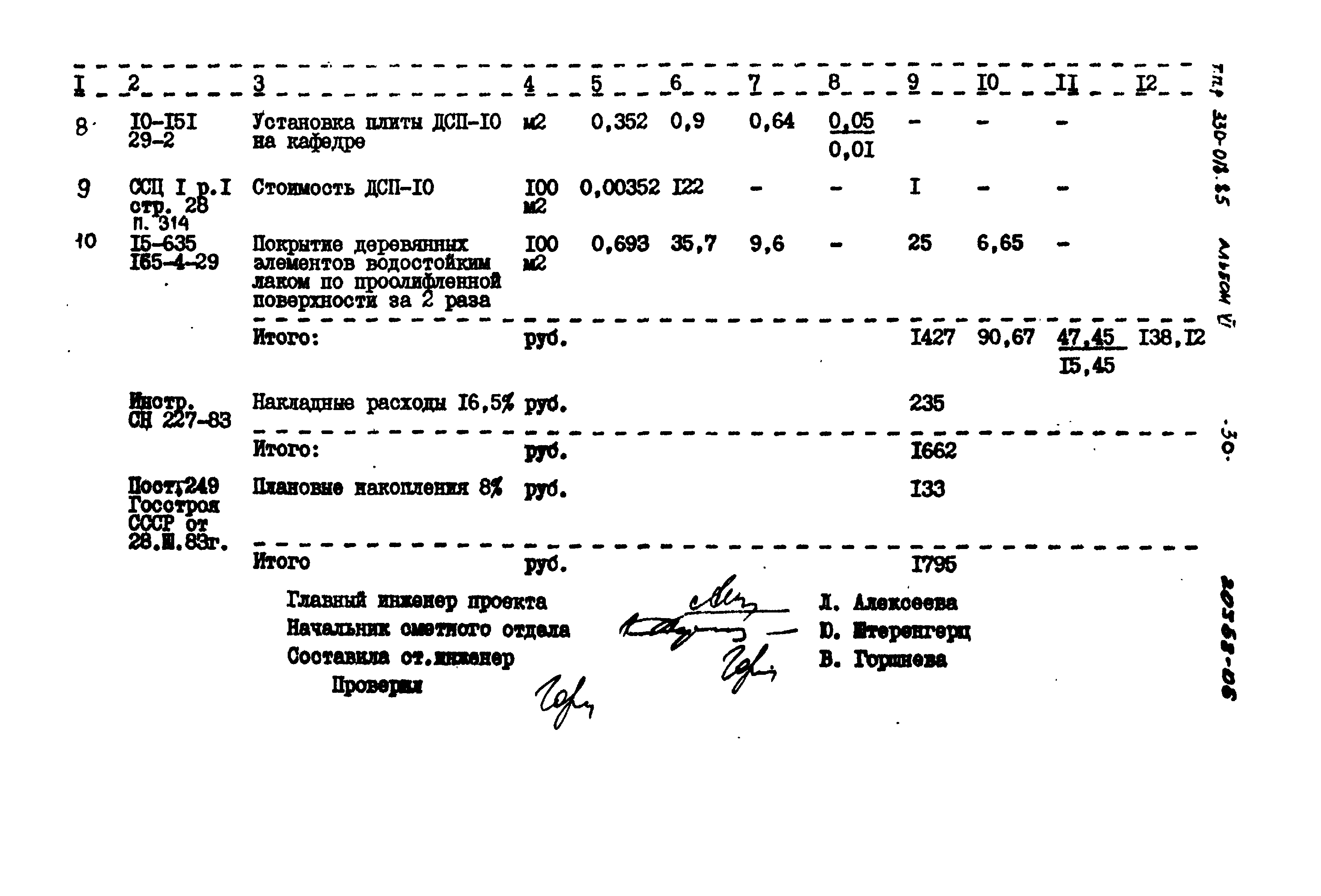 Типовой проект 330-018.85