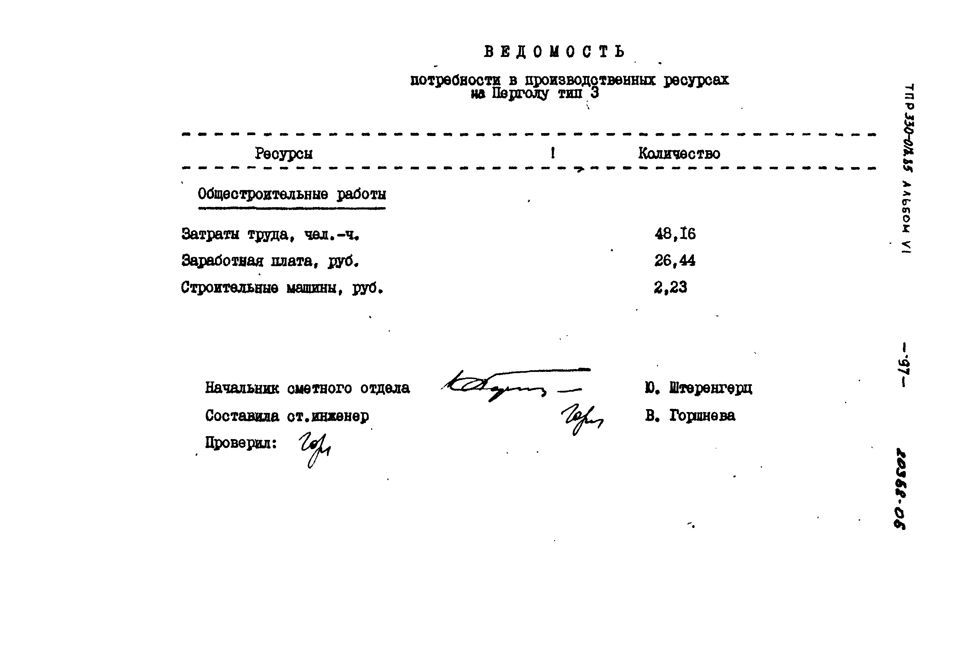 Типовой проект 330-018.85