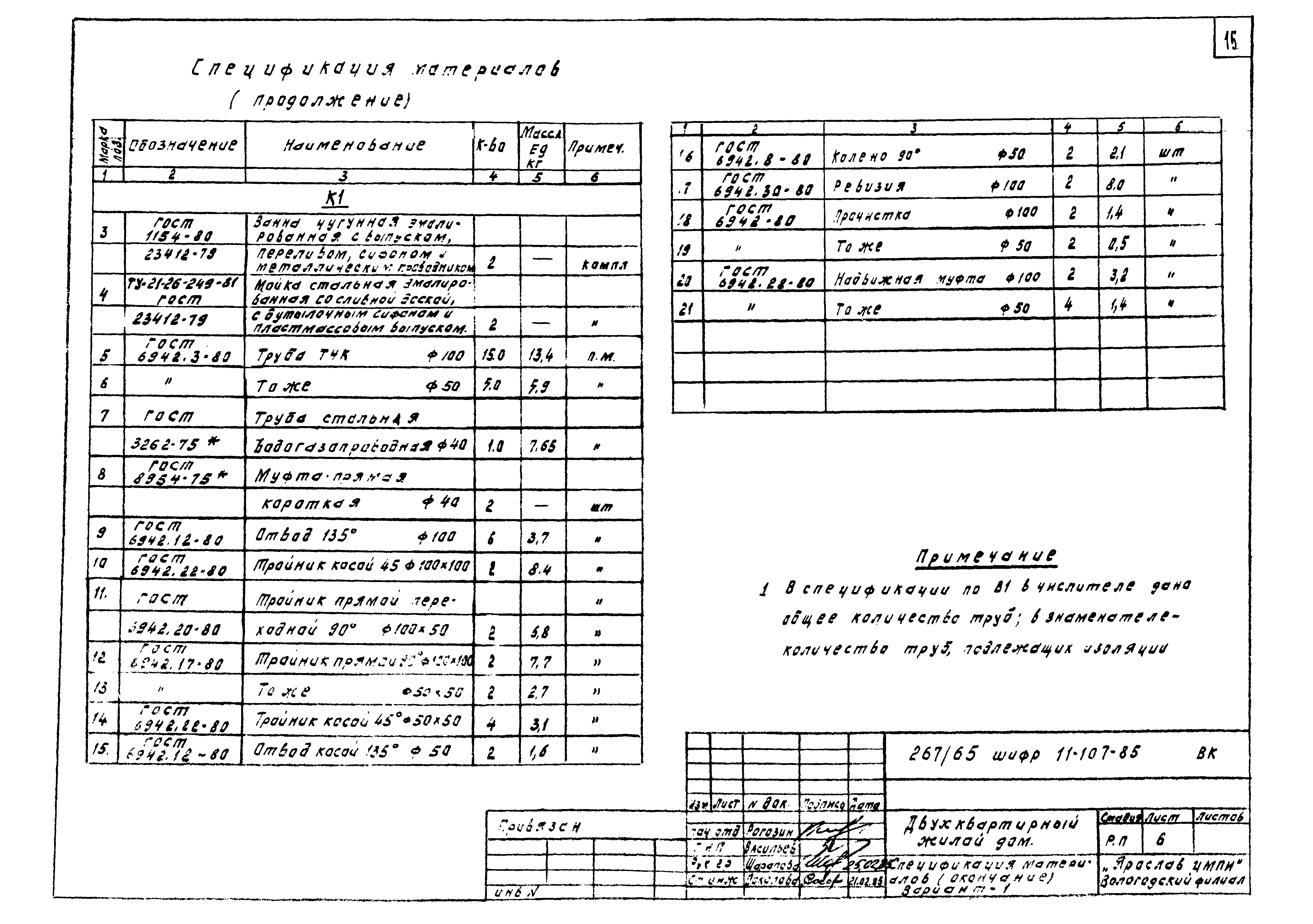 Шифр 11-107-85