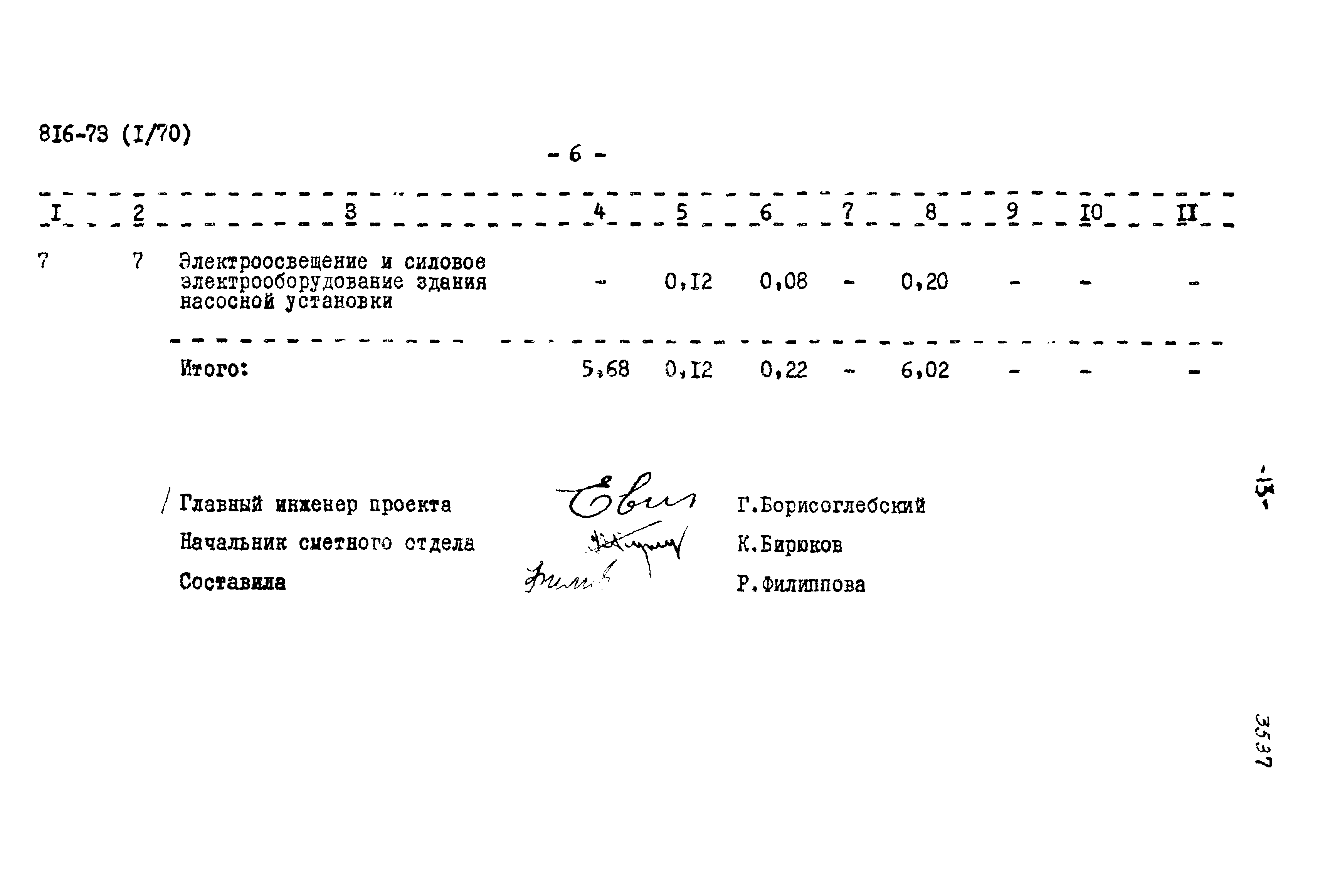 Типовой проект 816-73