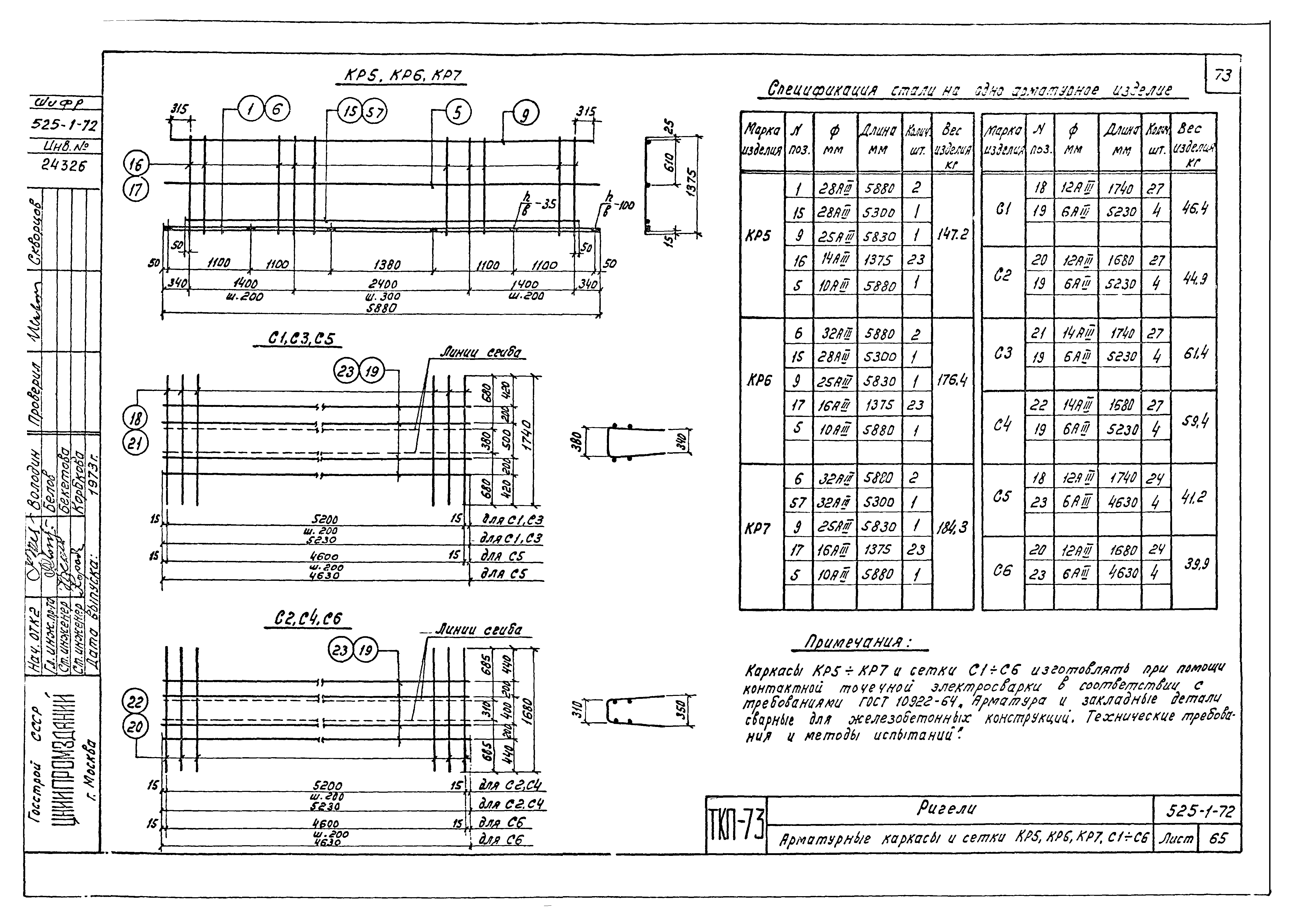 Серия ТКП-73