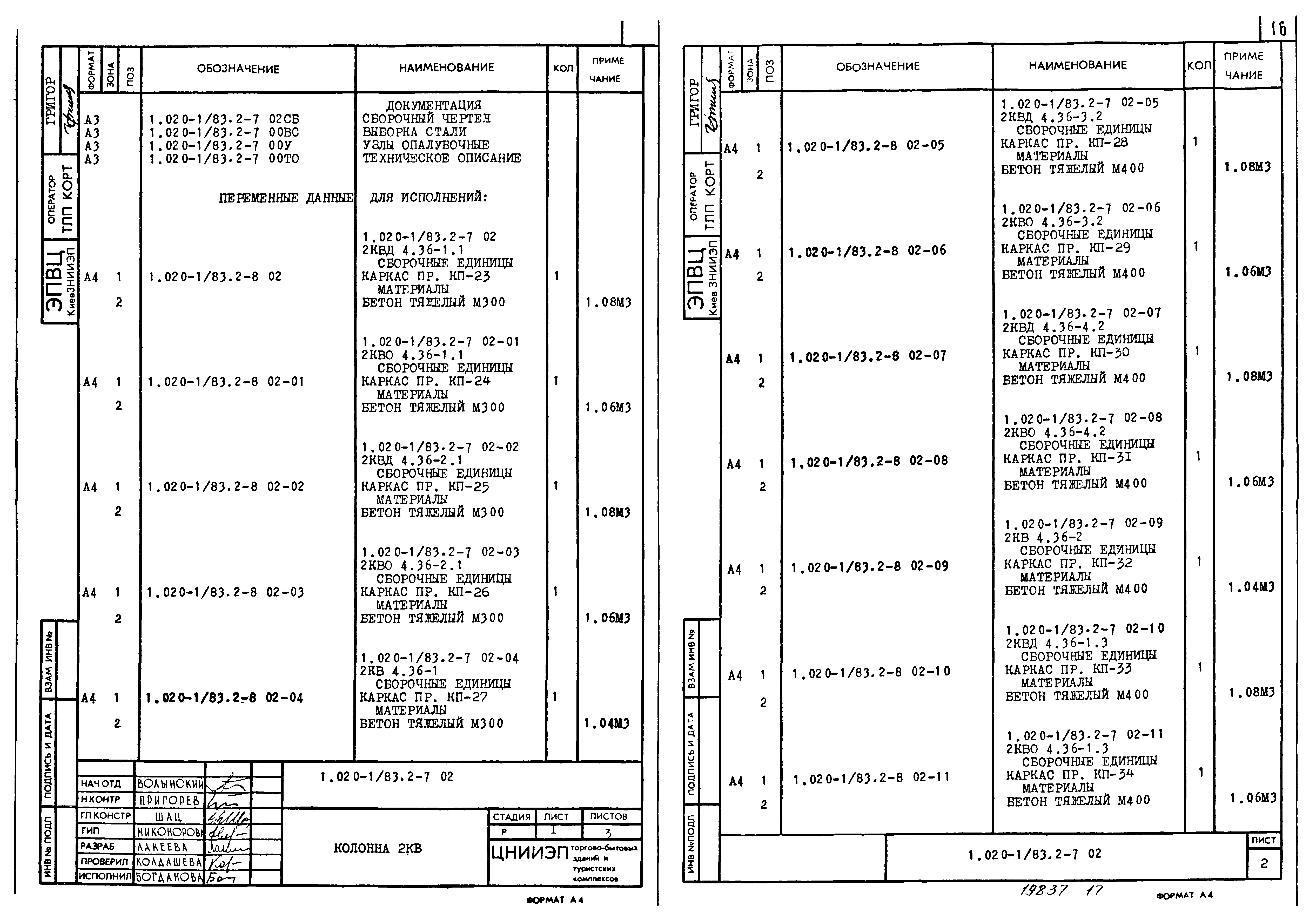 Серия 1.020-1/83