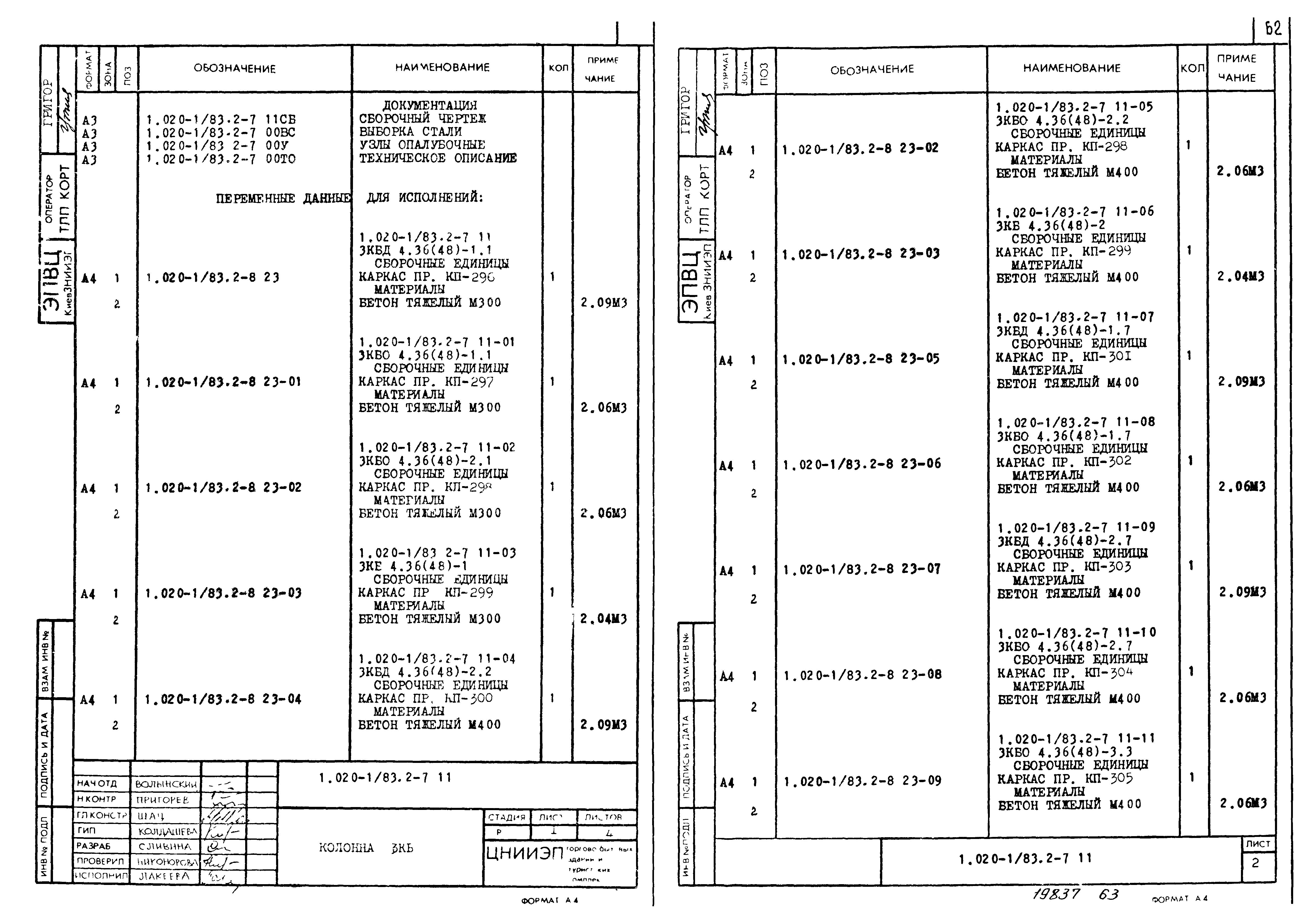 Серия 1.020-1/83