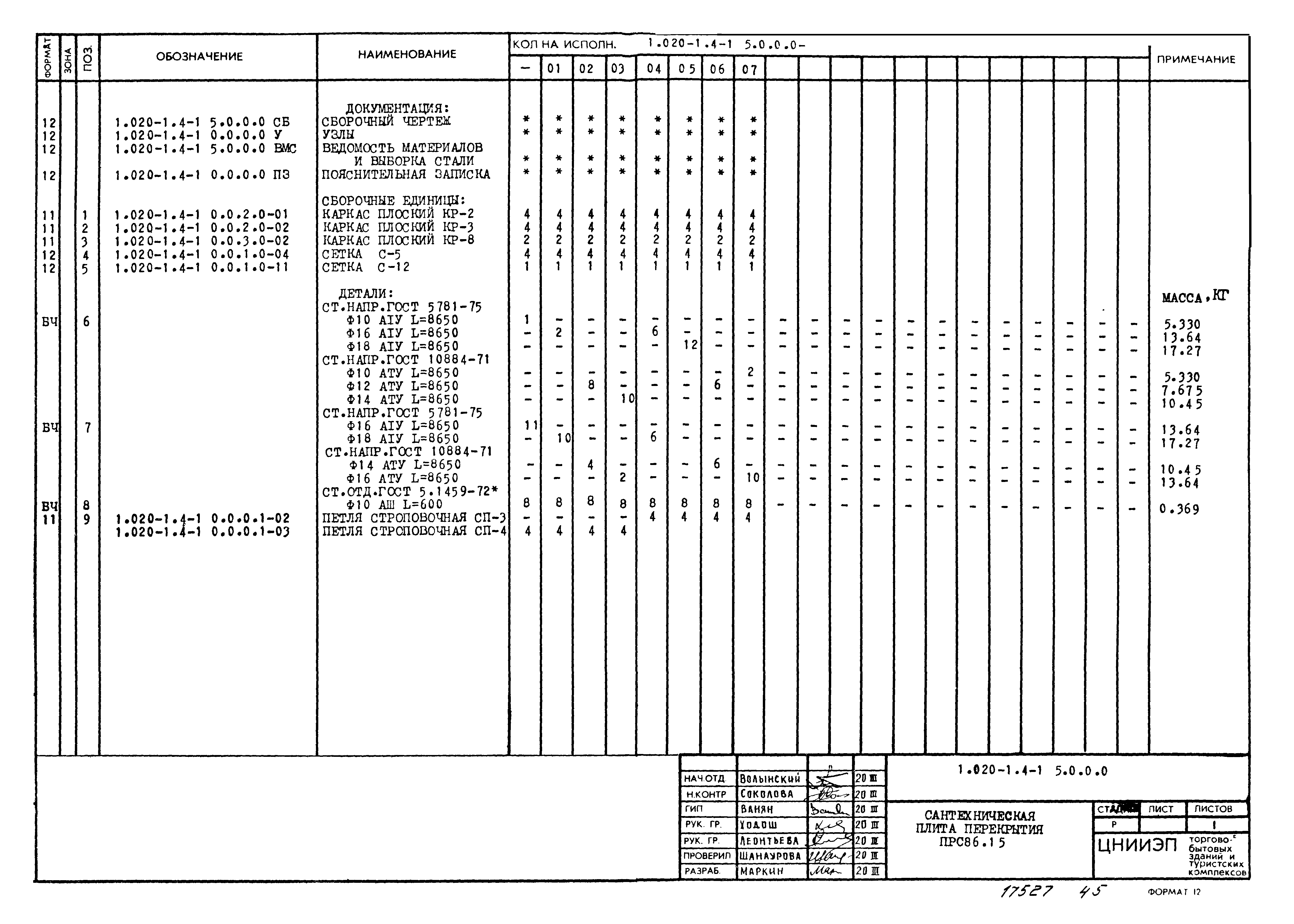 Серия 1.020-1