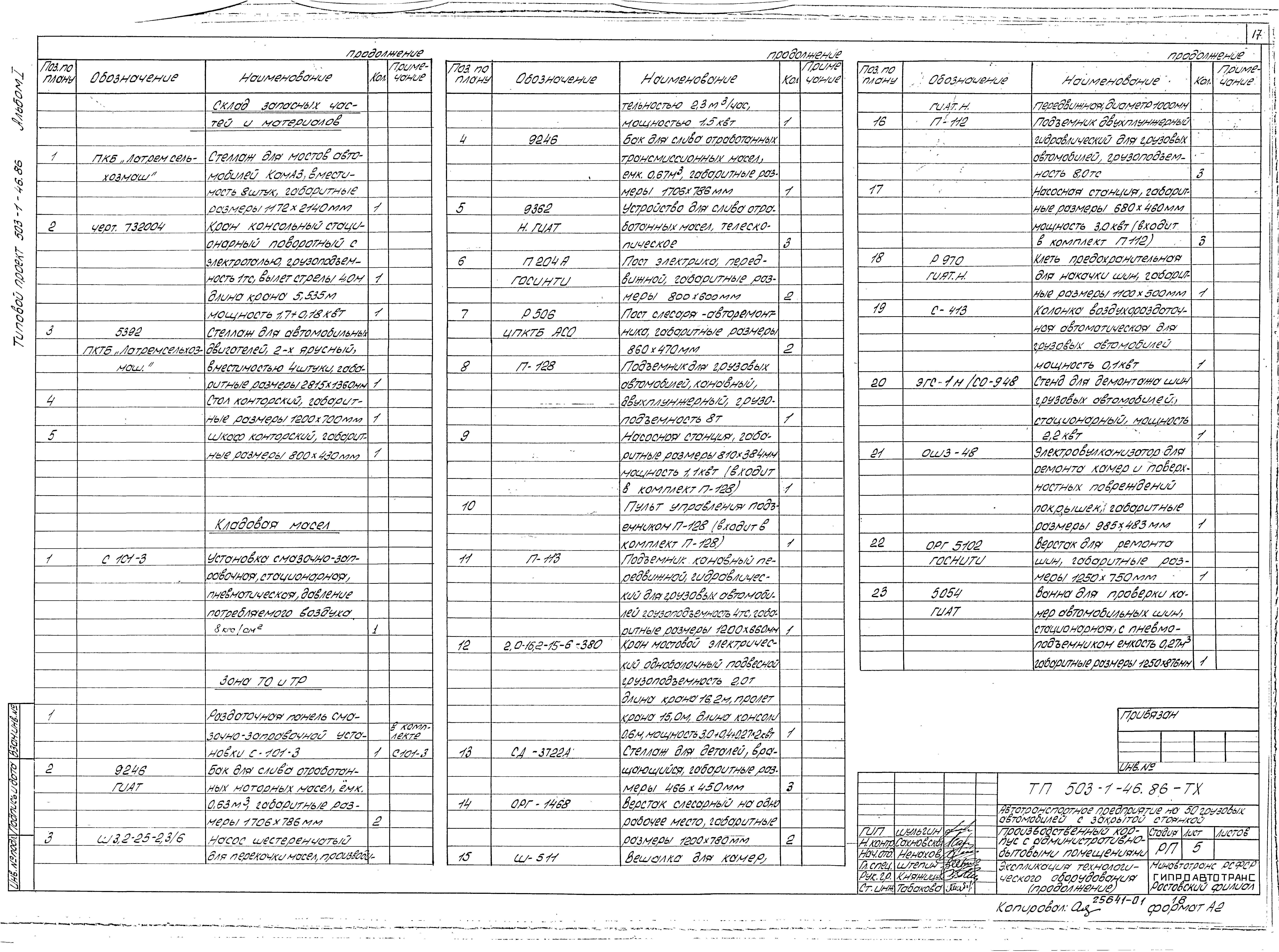 Типовой проект 503-1-46.86