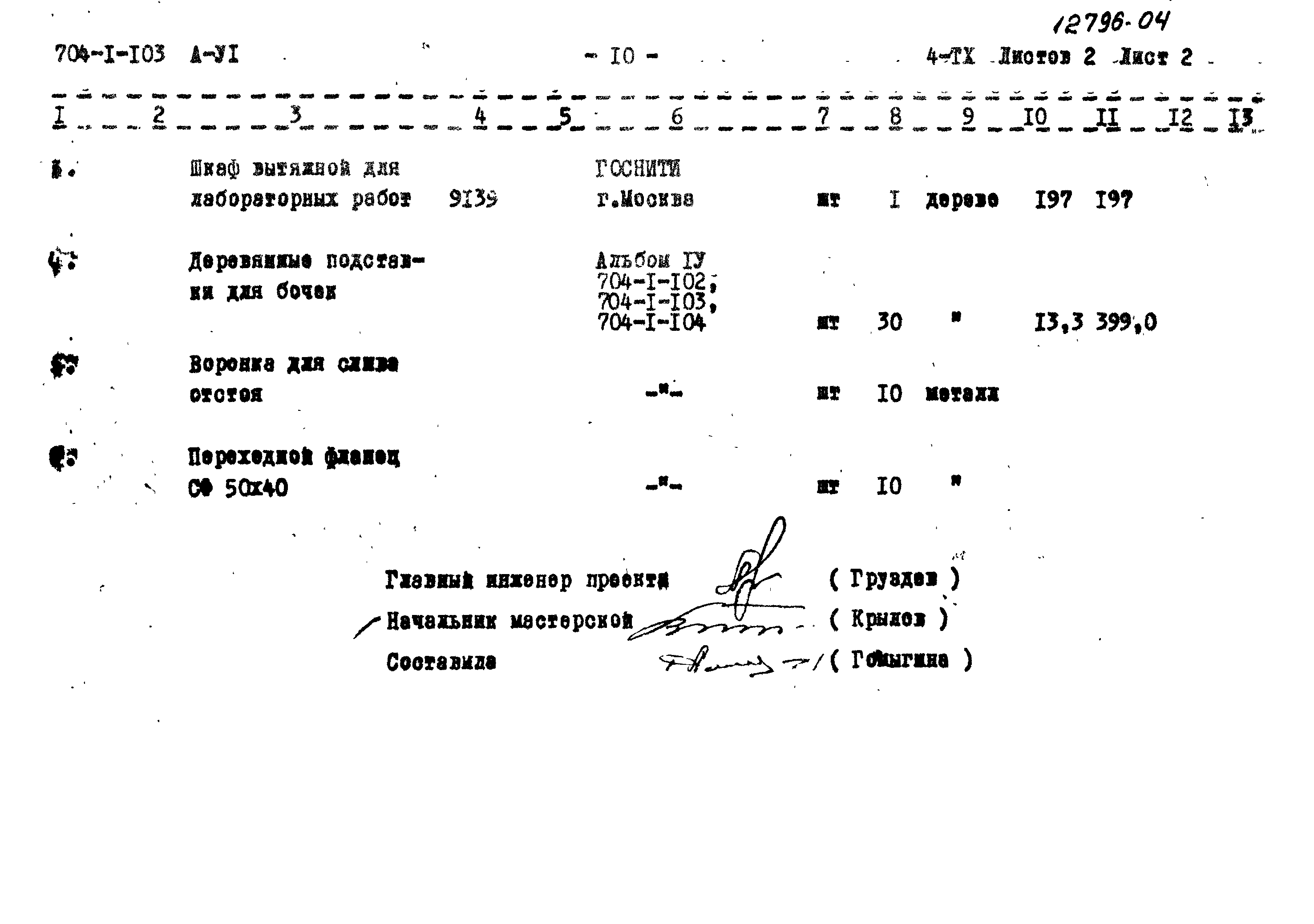 Типовой проект 704-1-103