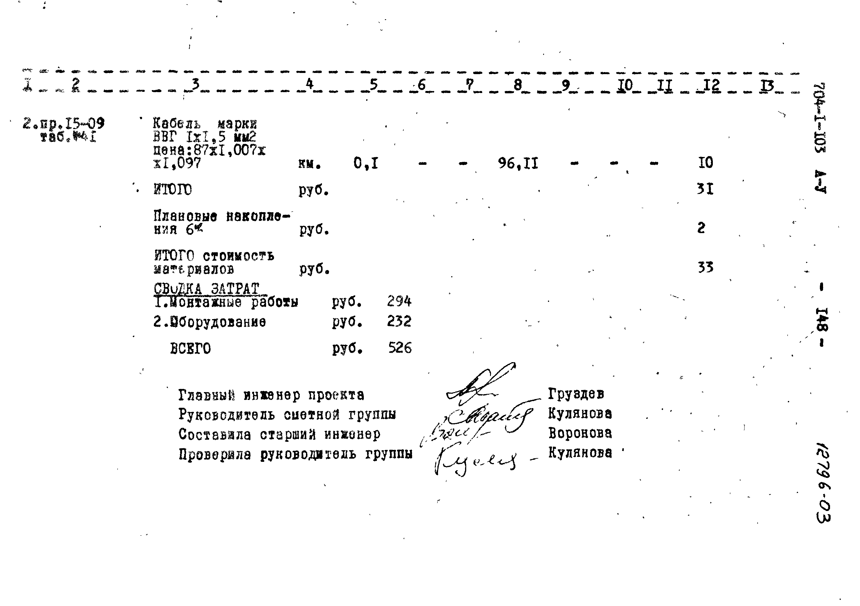 Типовой проект 704-1-103