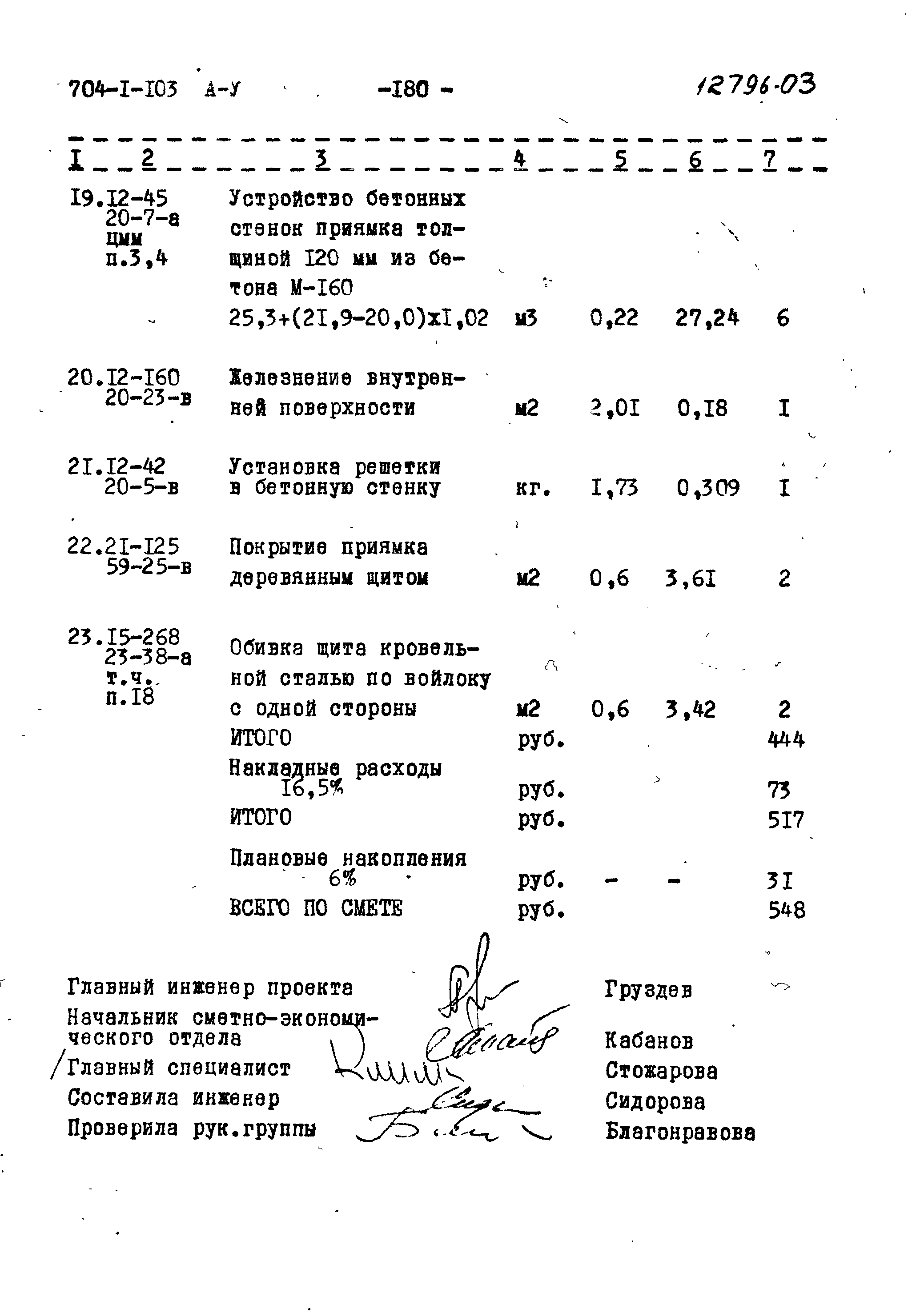 Типовой проект 704-1-103