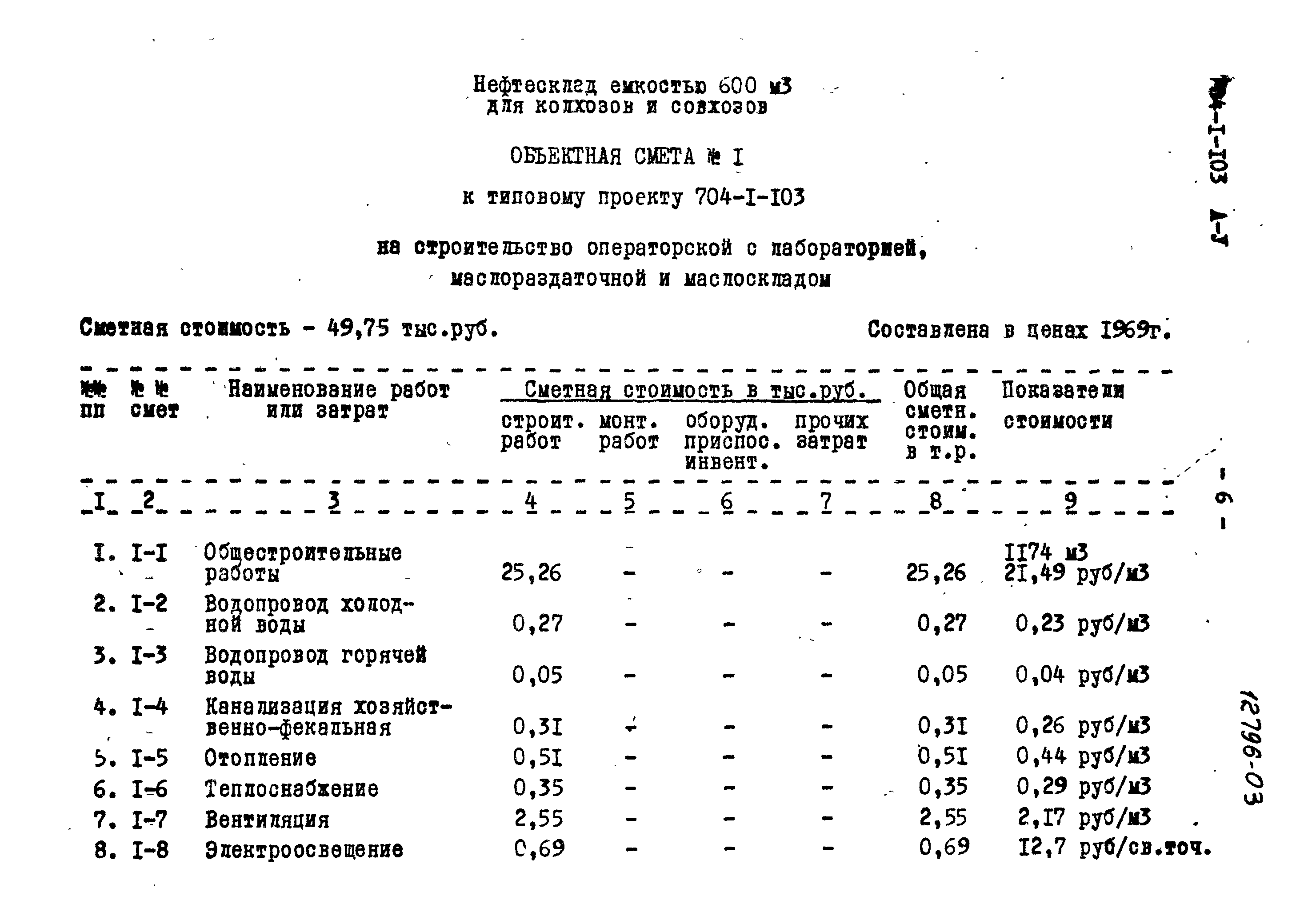 Типовой проект 704-1-103