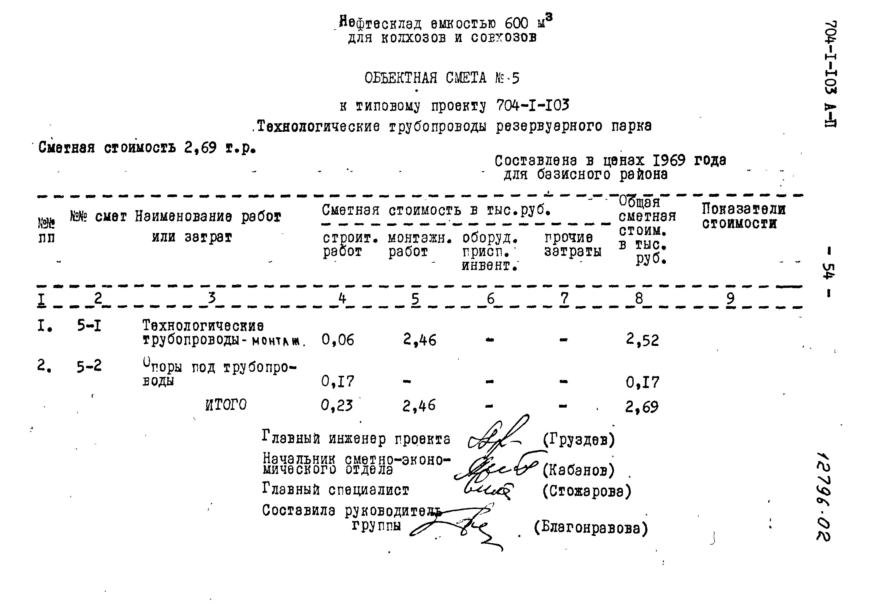 Типовой проект 704-1-103