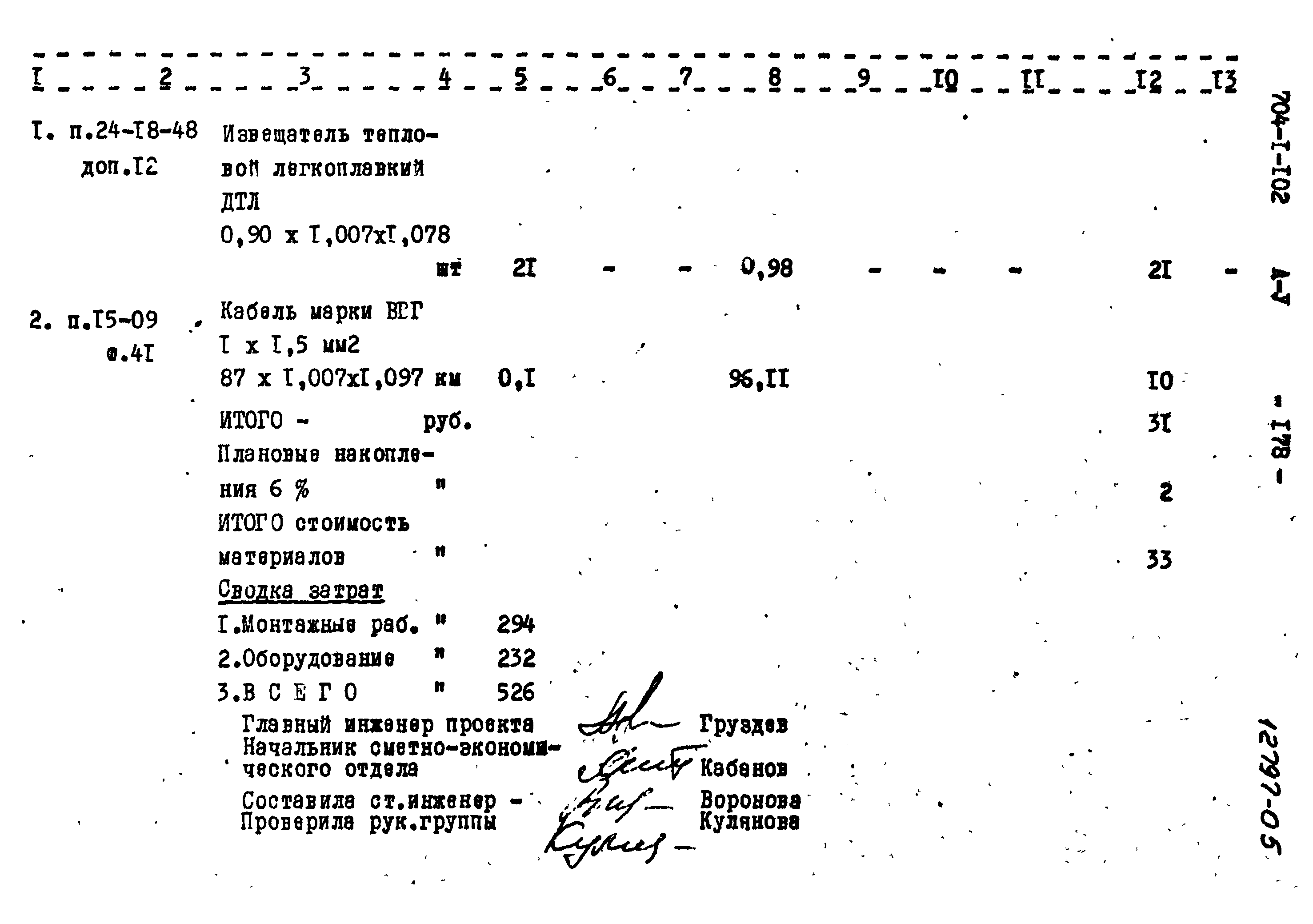 Типовой проект 704-1-102