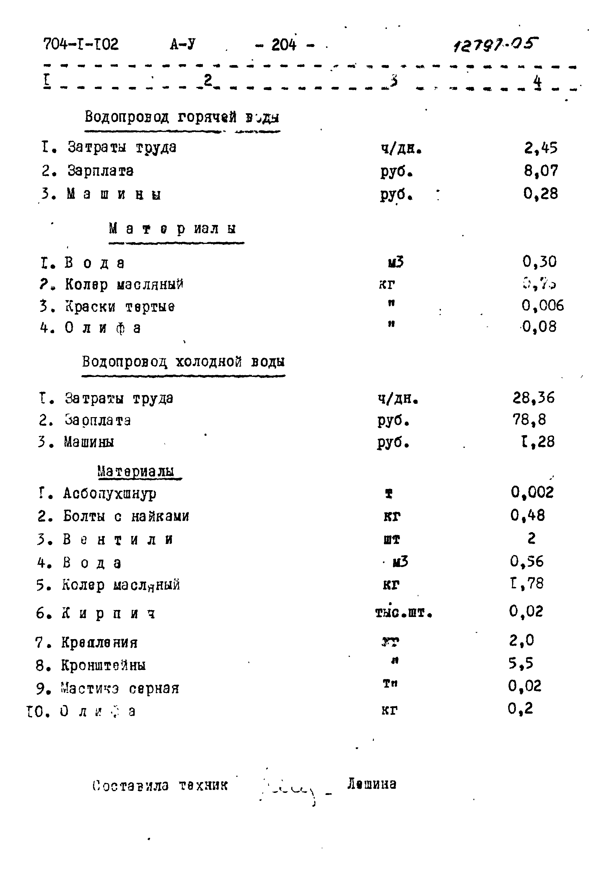 Типовой проект 704-1-102