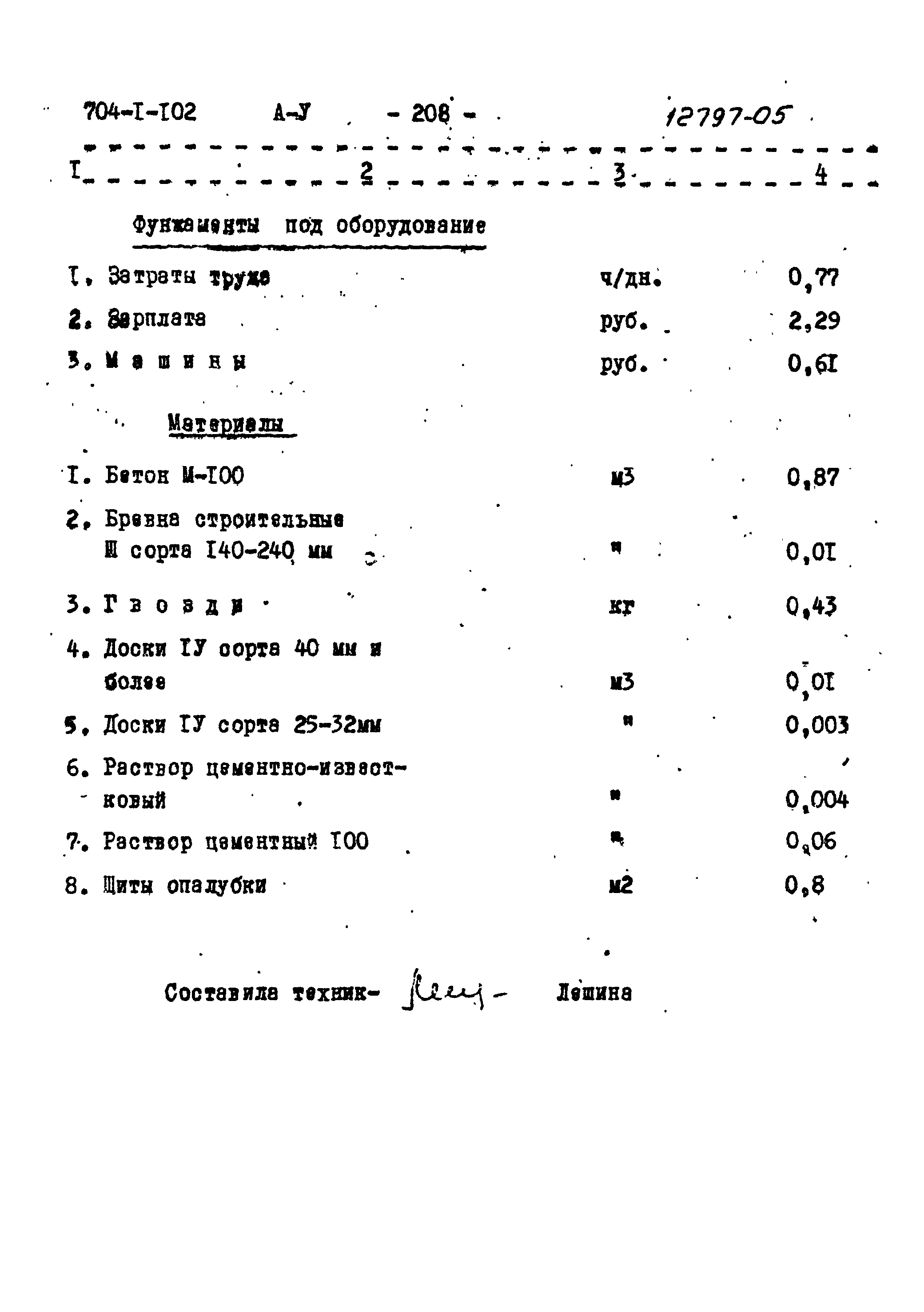 Типовой проект 704-1-102