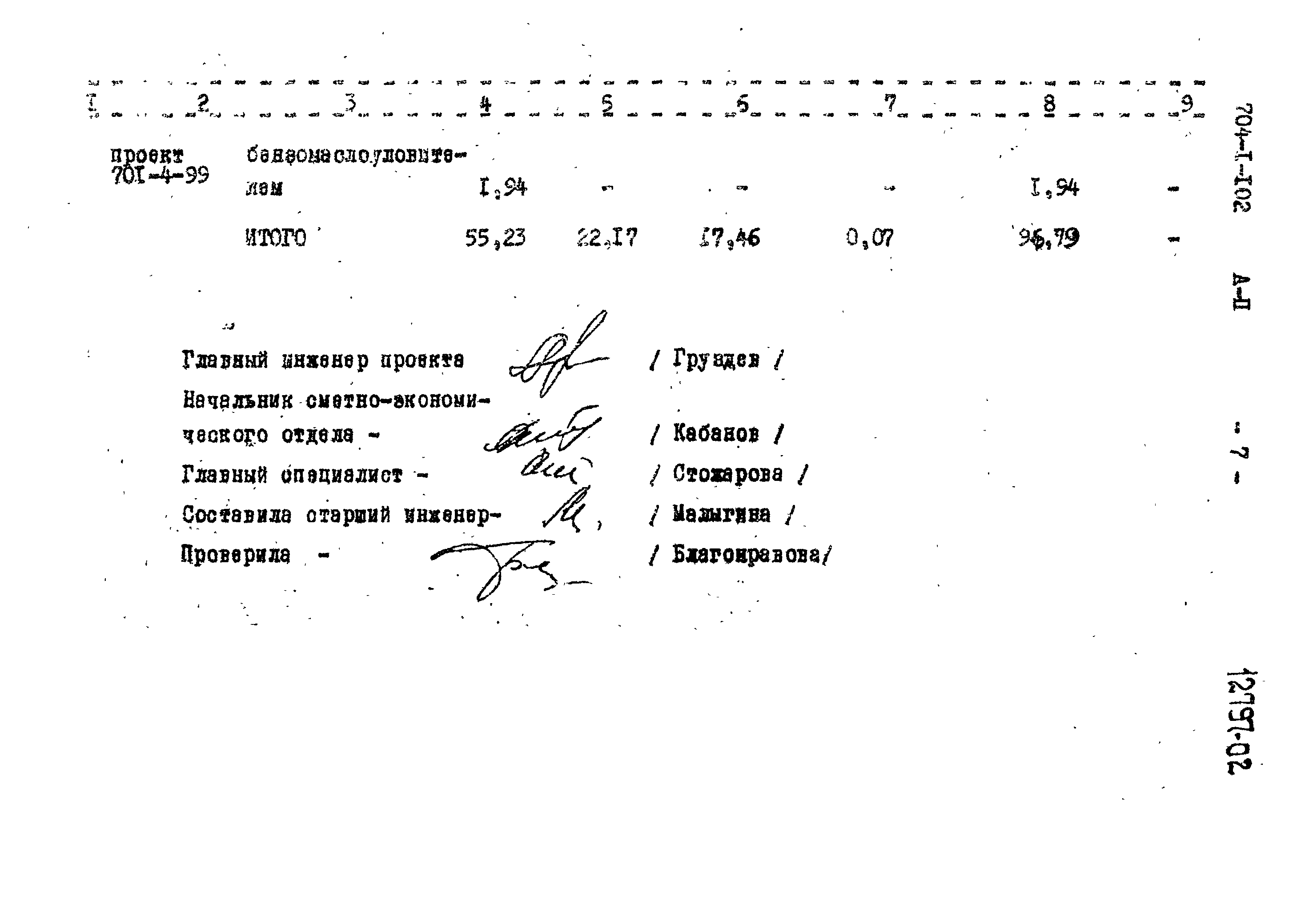 Типовой проект 704-1-102