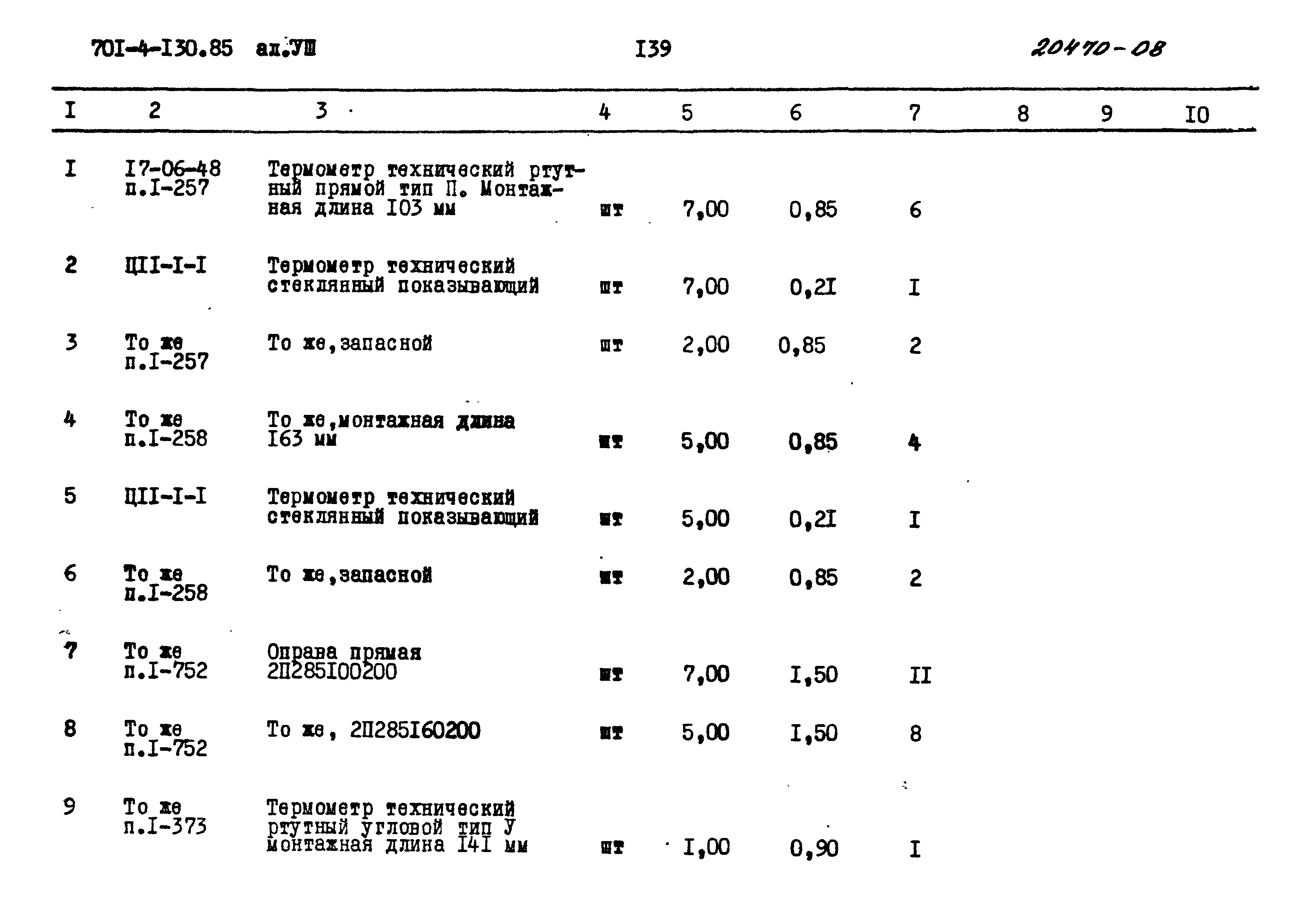 Типовой проект 701-4-130.85