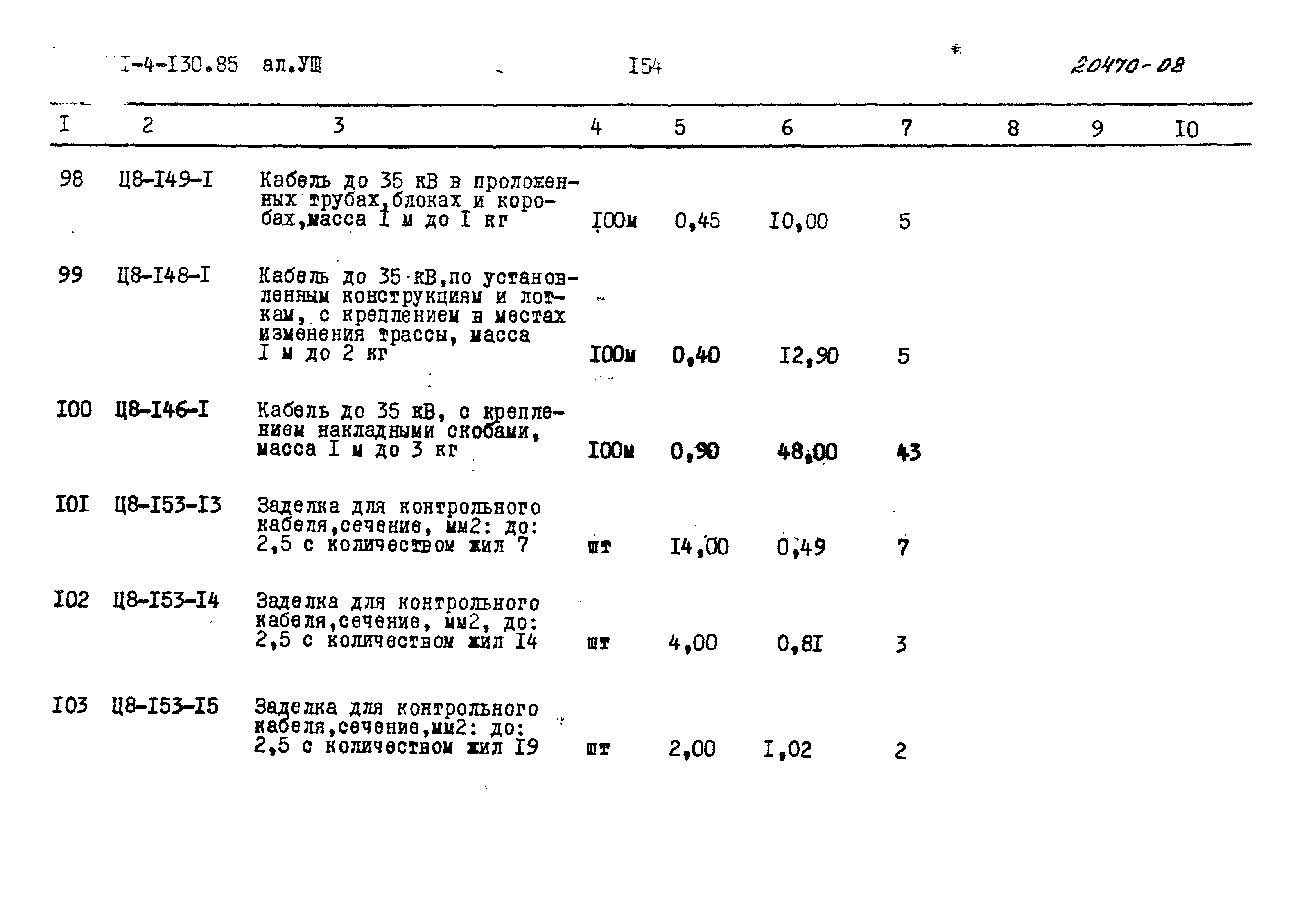 Типовой проект 701-4-130.85