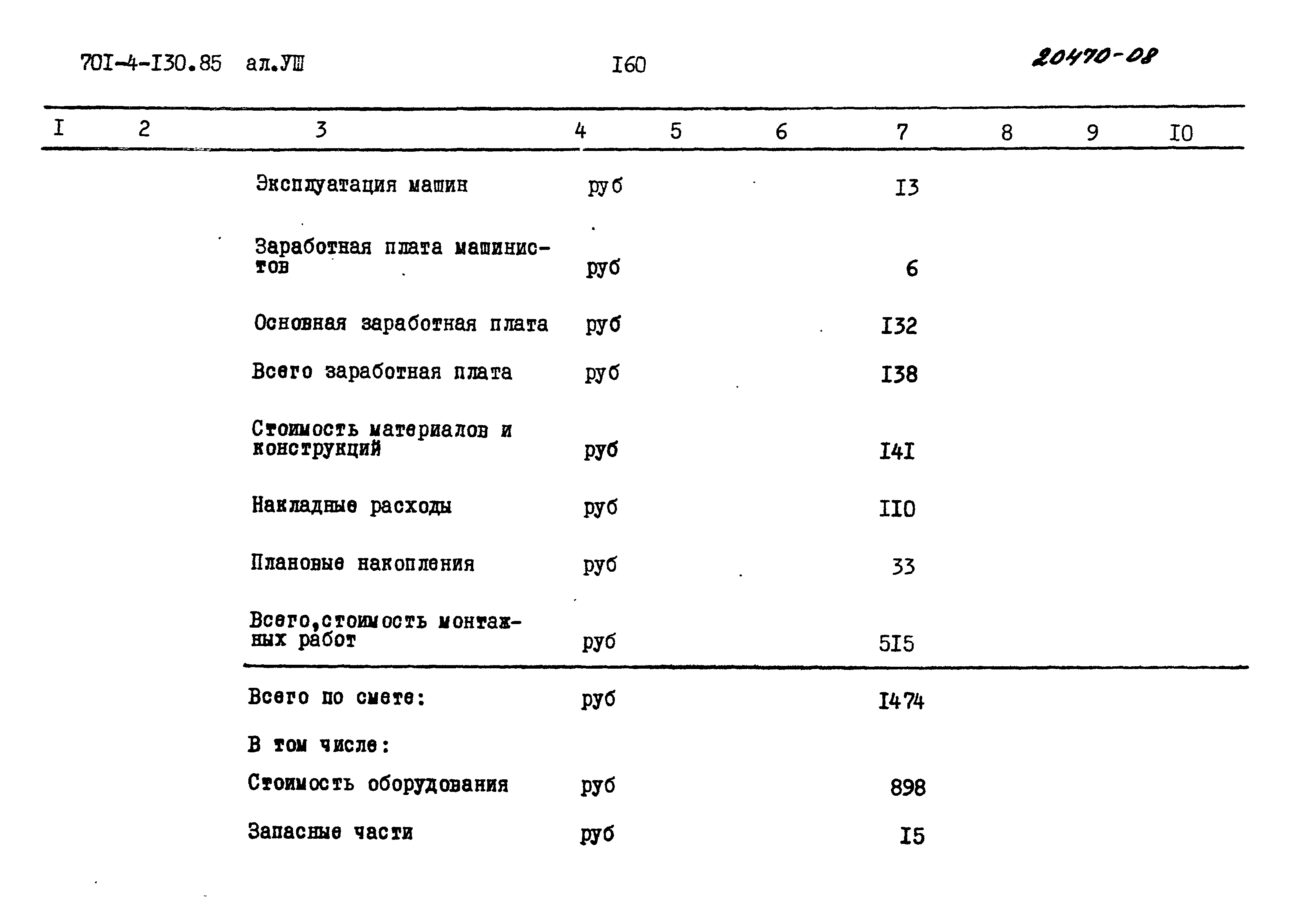 Типовой проект 701-4-130.85