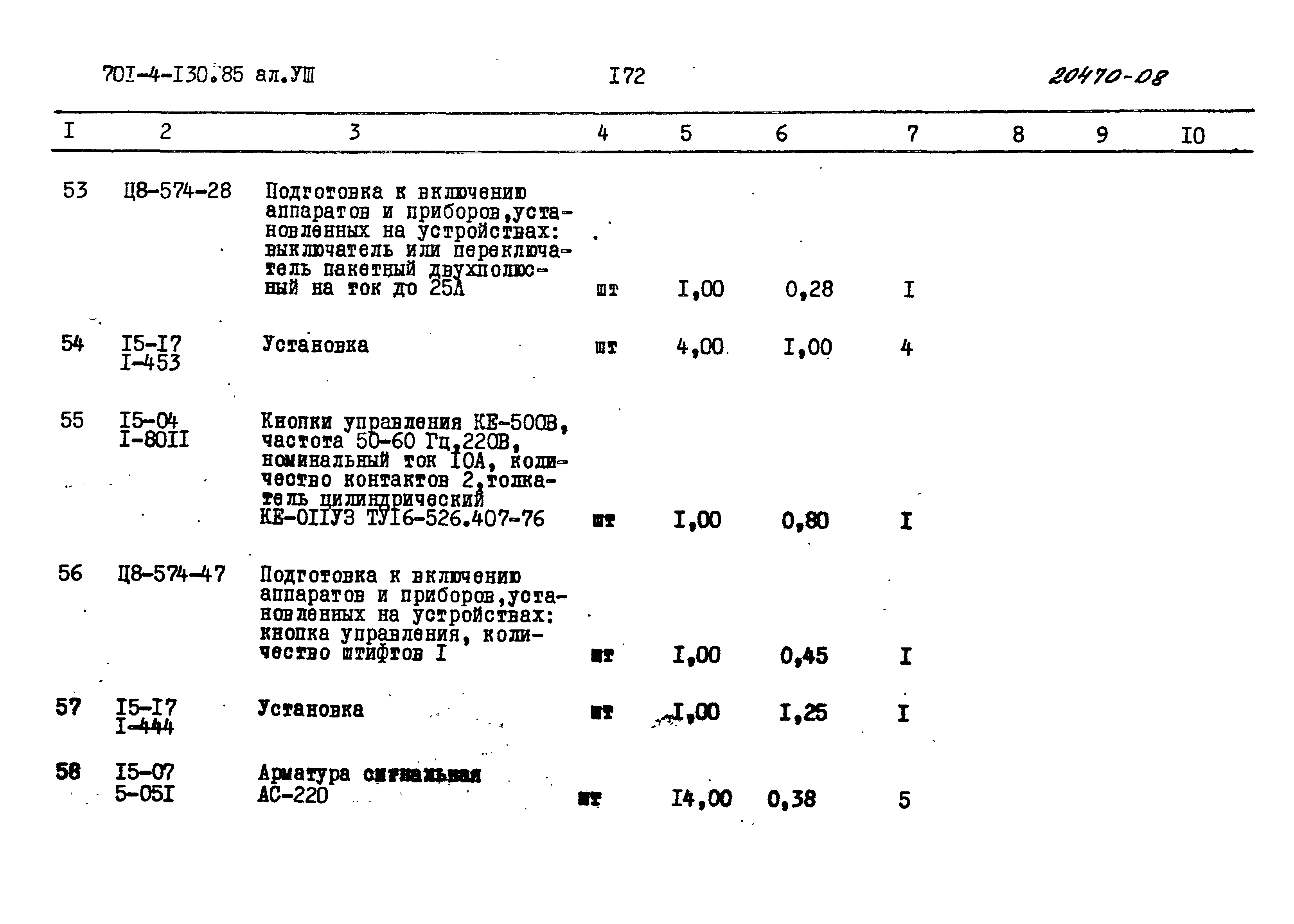 Типовой проект 701-4-130.85