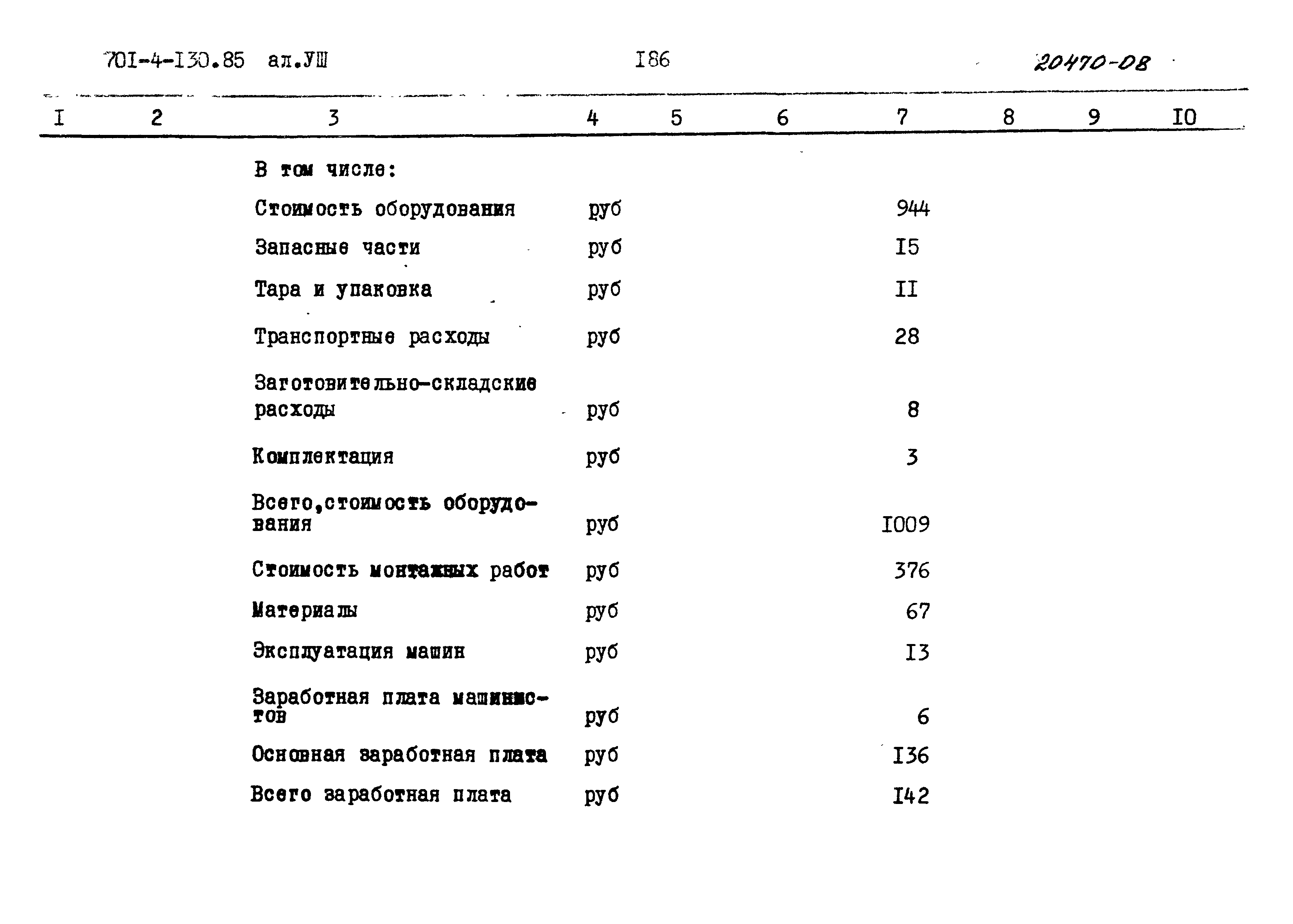 Типовой проект 701-4-130.85