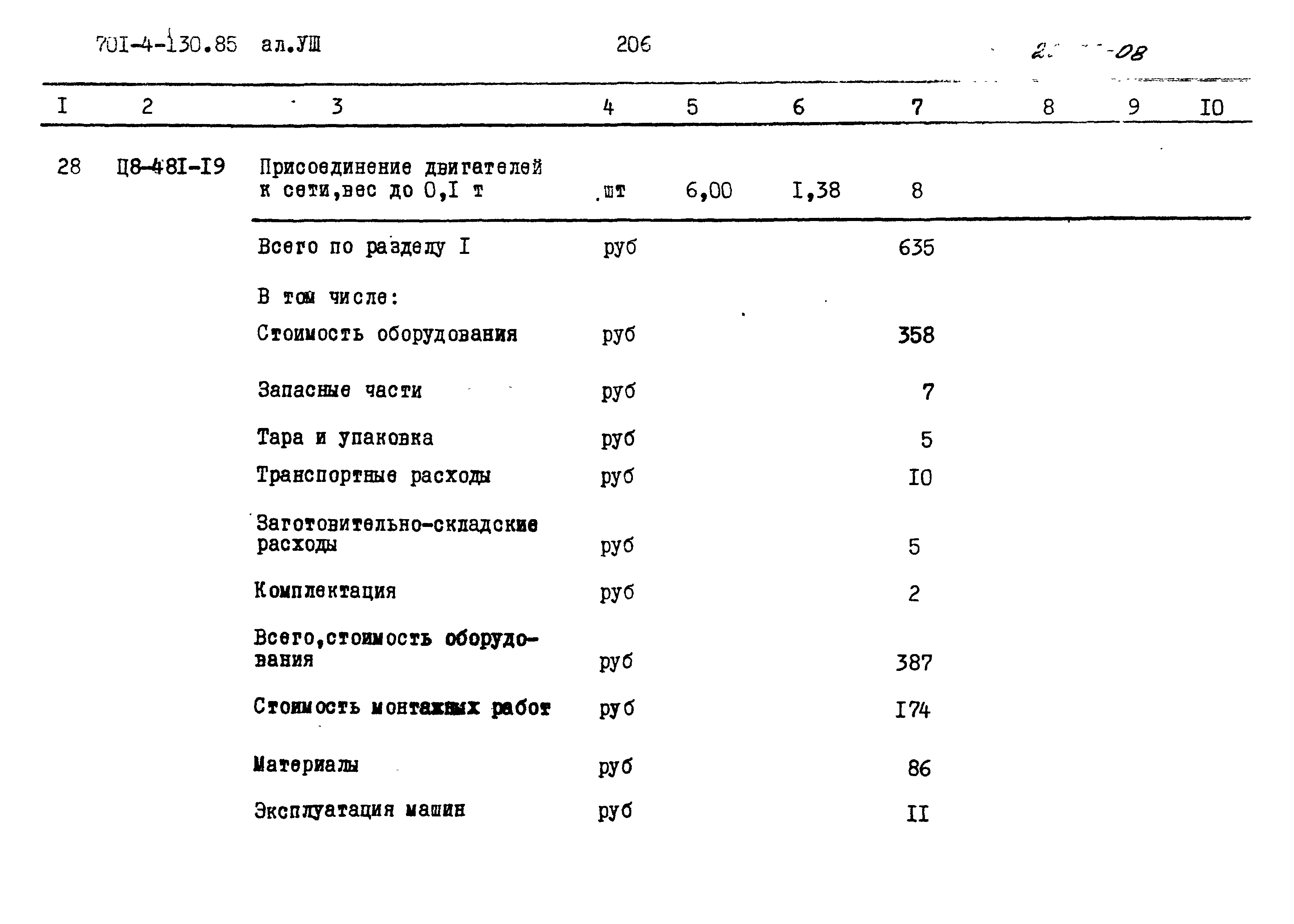 Типовой проект 701-4-130.85