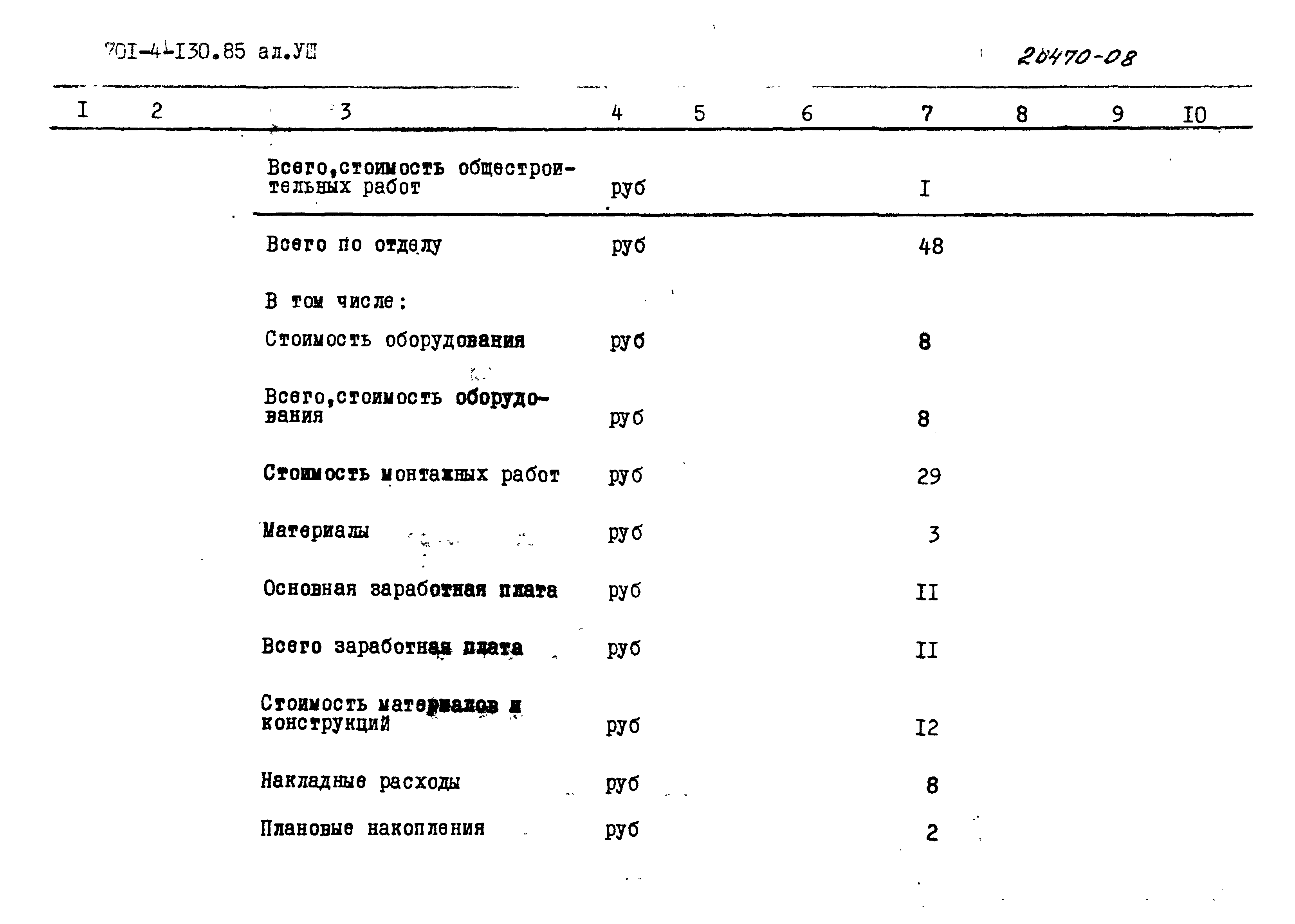 Типовой проект 701-4-130.85