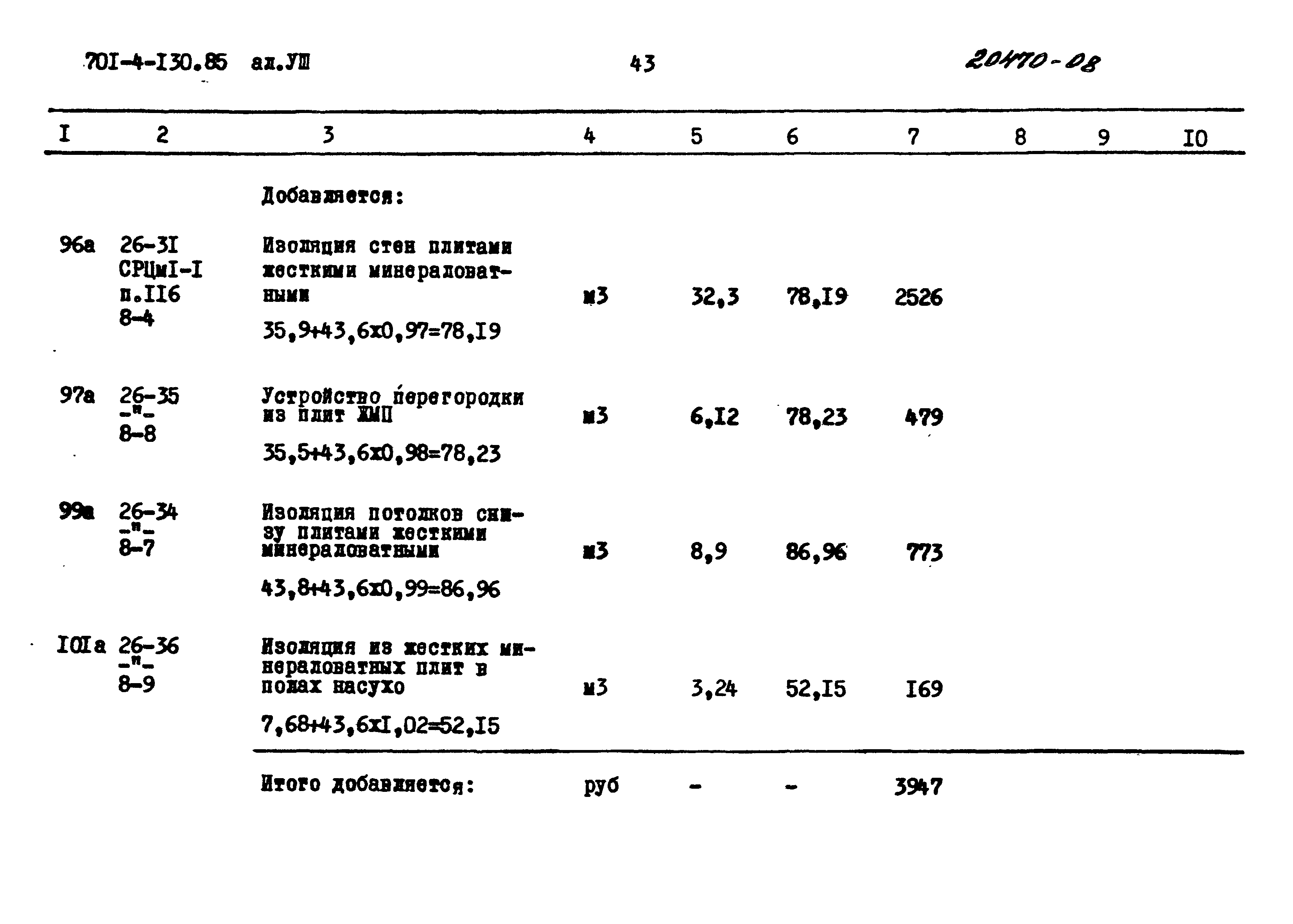 Типовой проект 701-4-130.85