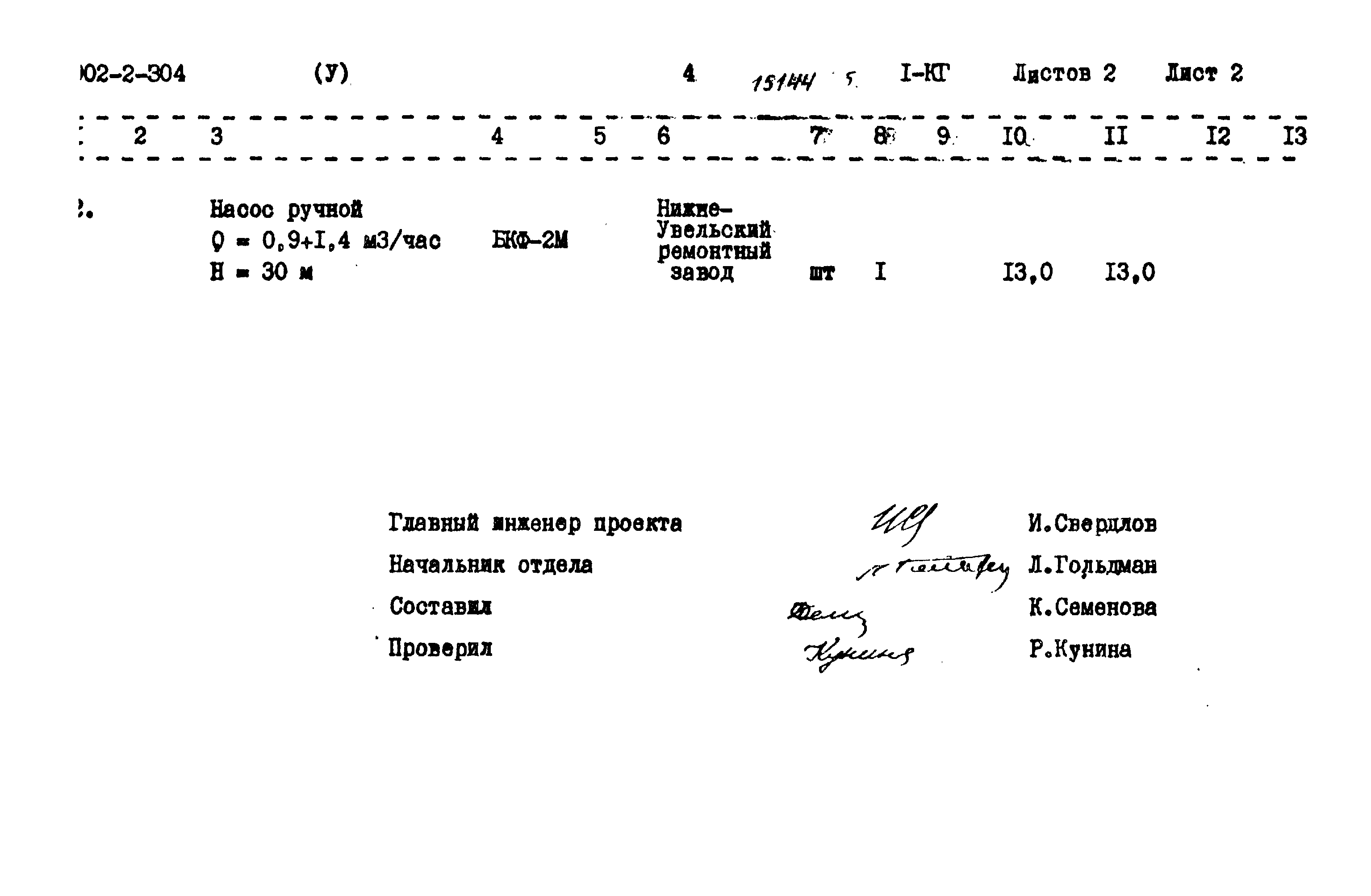 Типовой проект 902-2-304