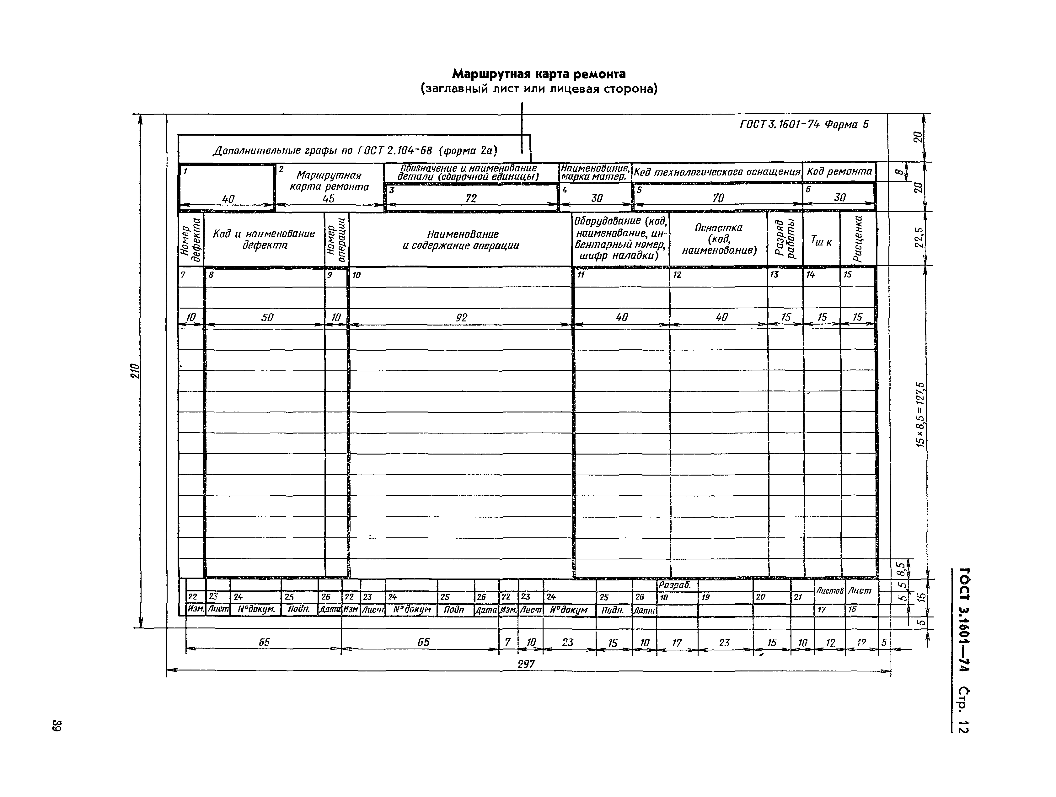 ГОСТ 3.1601-74