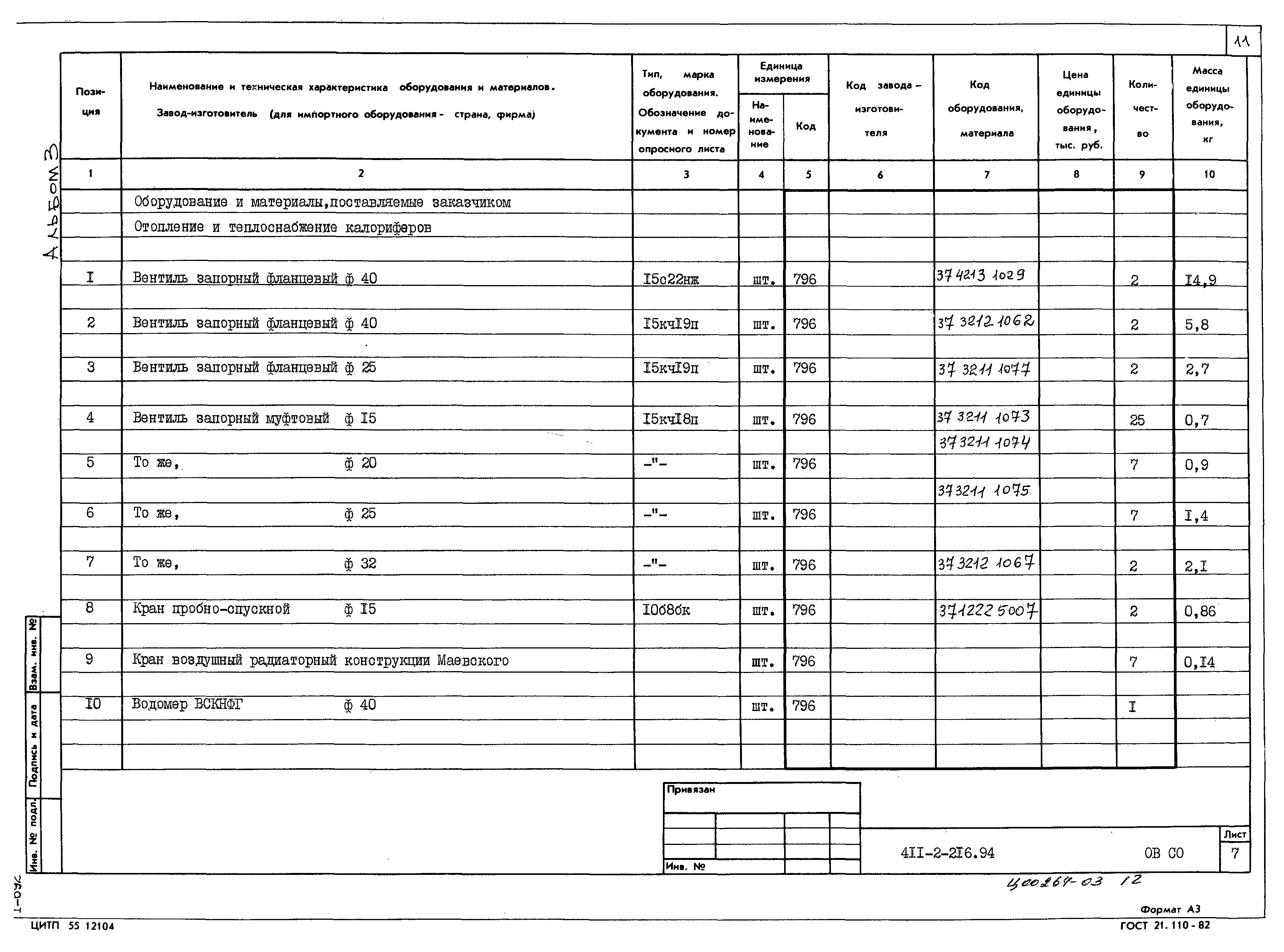 Типовой проект 411-2-216.94