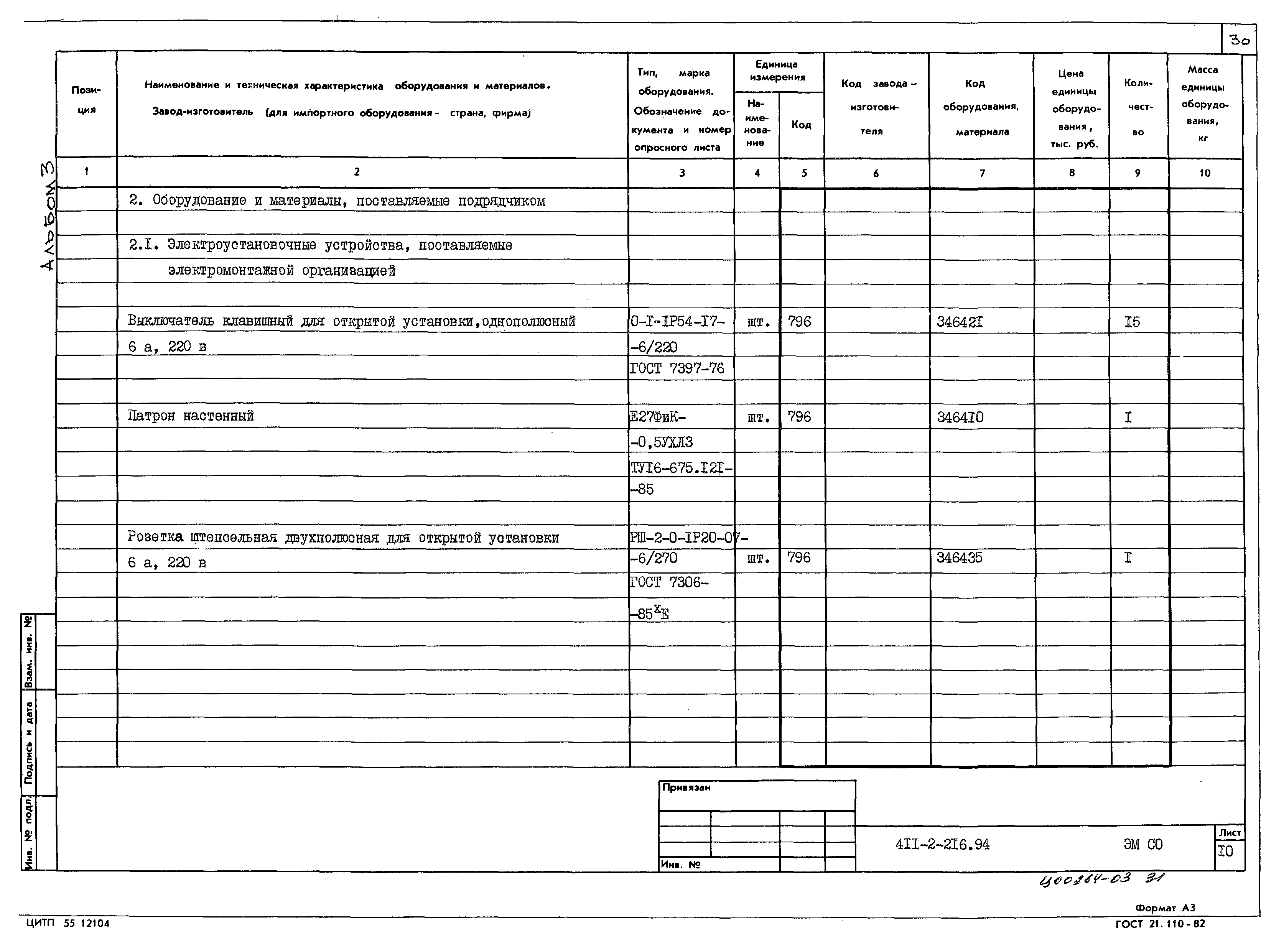Типовой проект 411-2-216.94