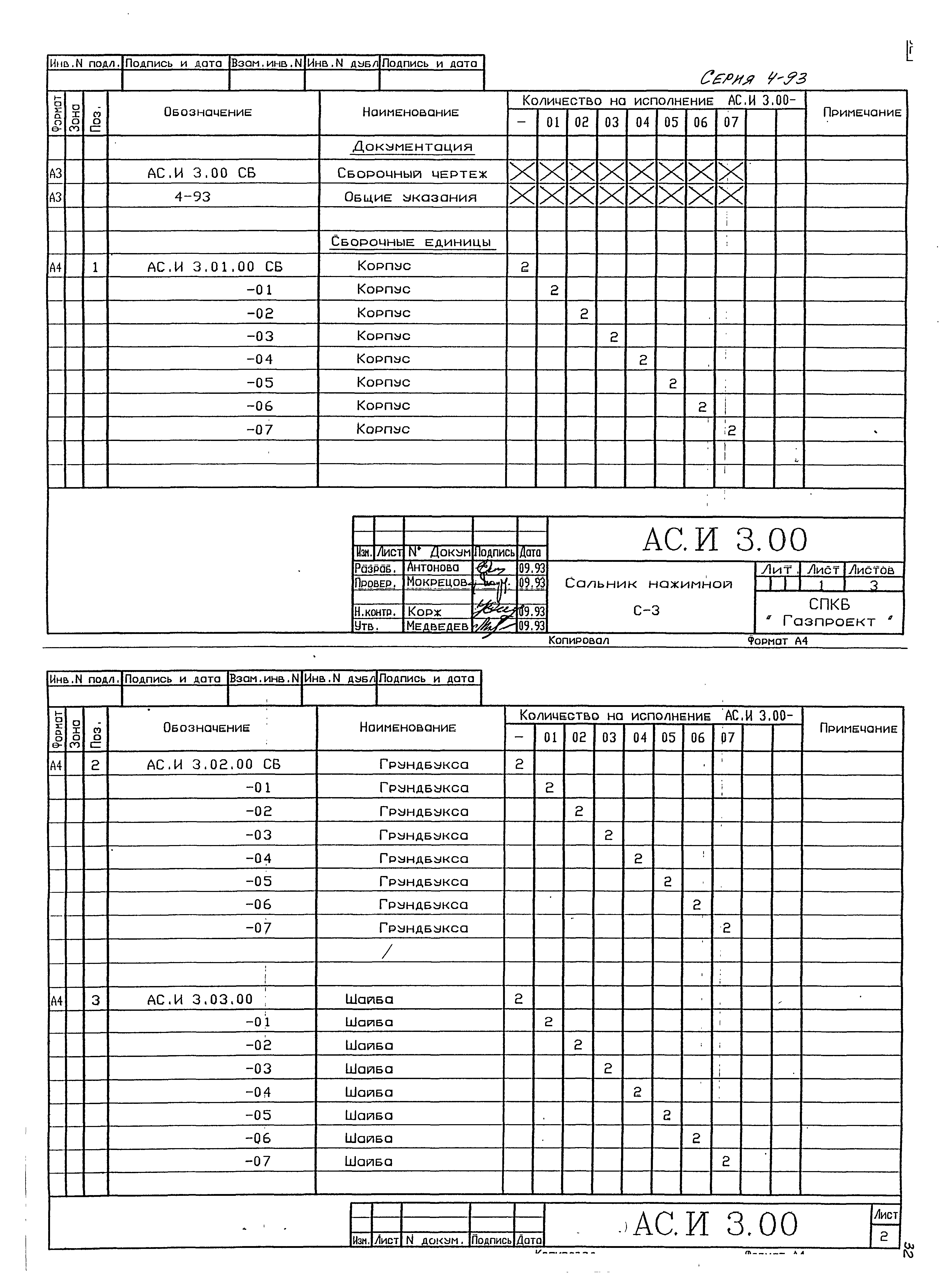 Серия 4-93