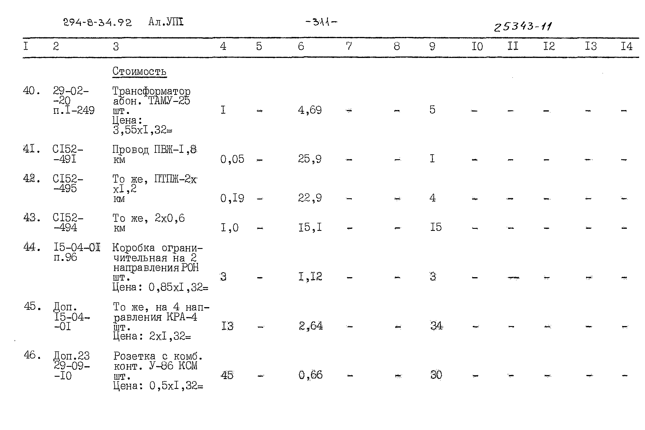 Типовой проект 294-8-34.92