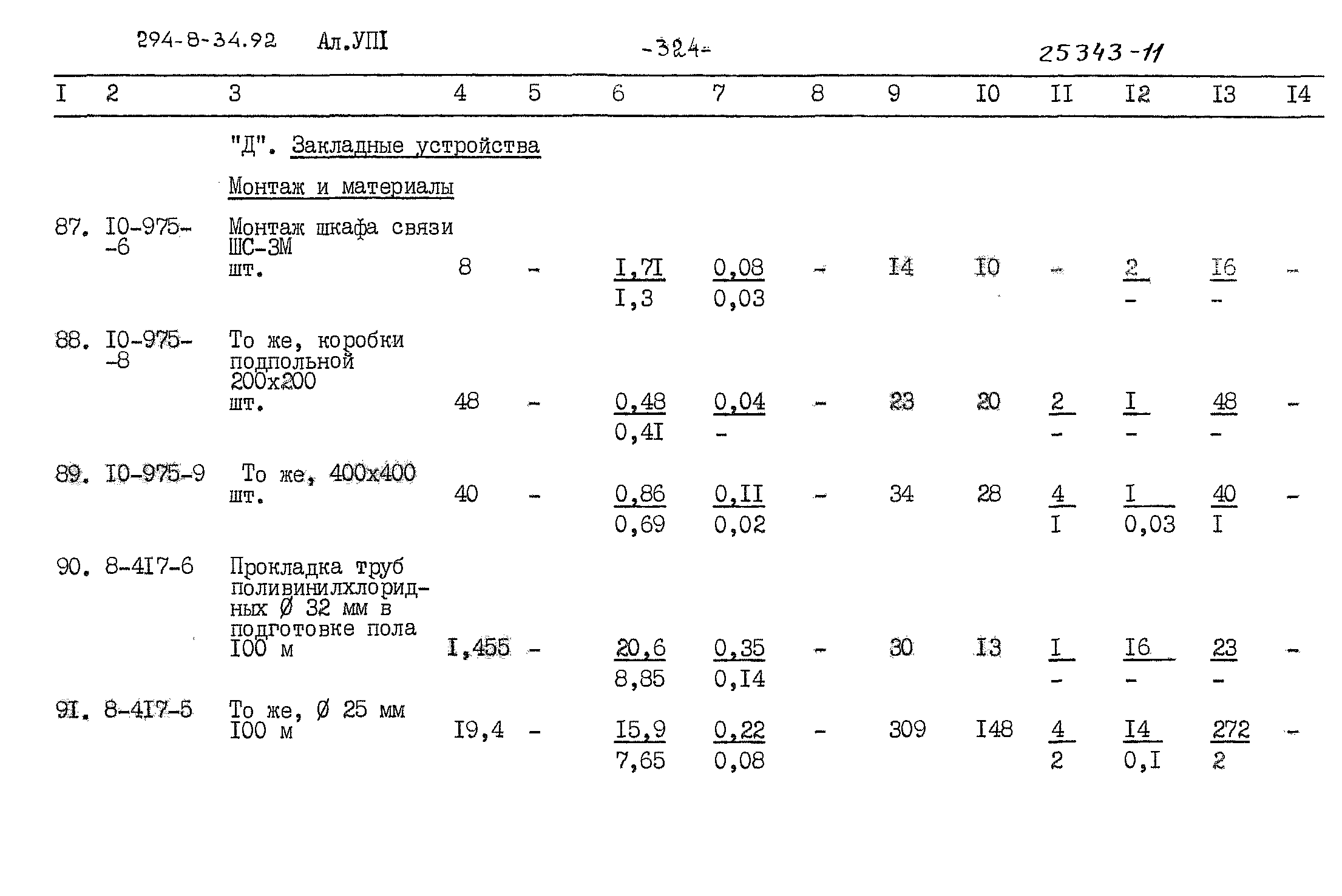 Типовой проект 294-8-34.92