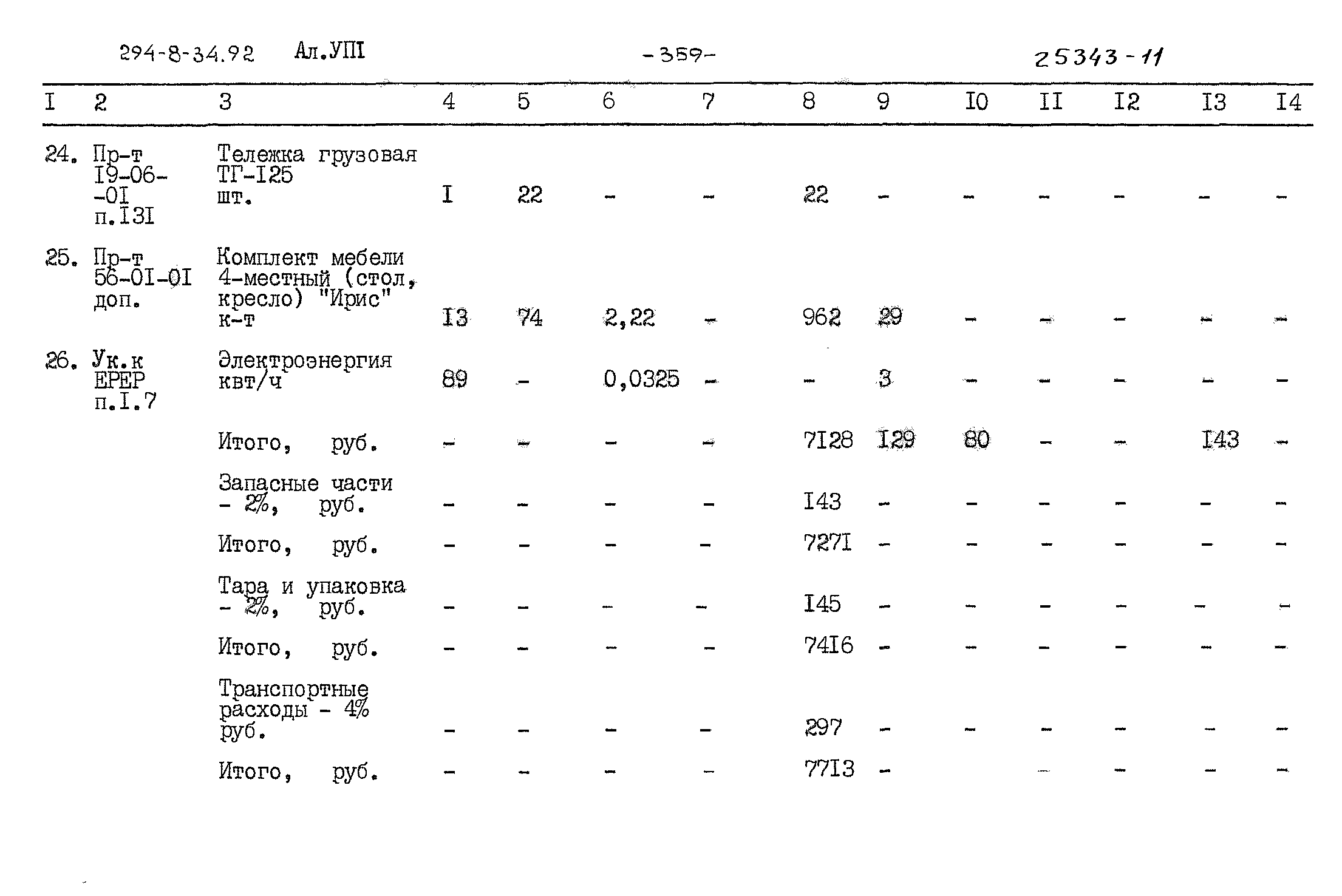 Типовой проект 294-8-34.92