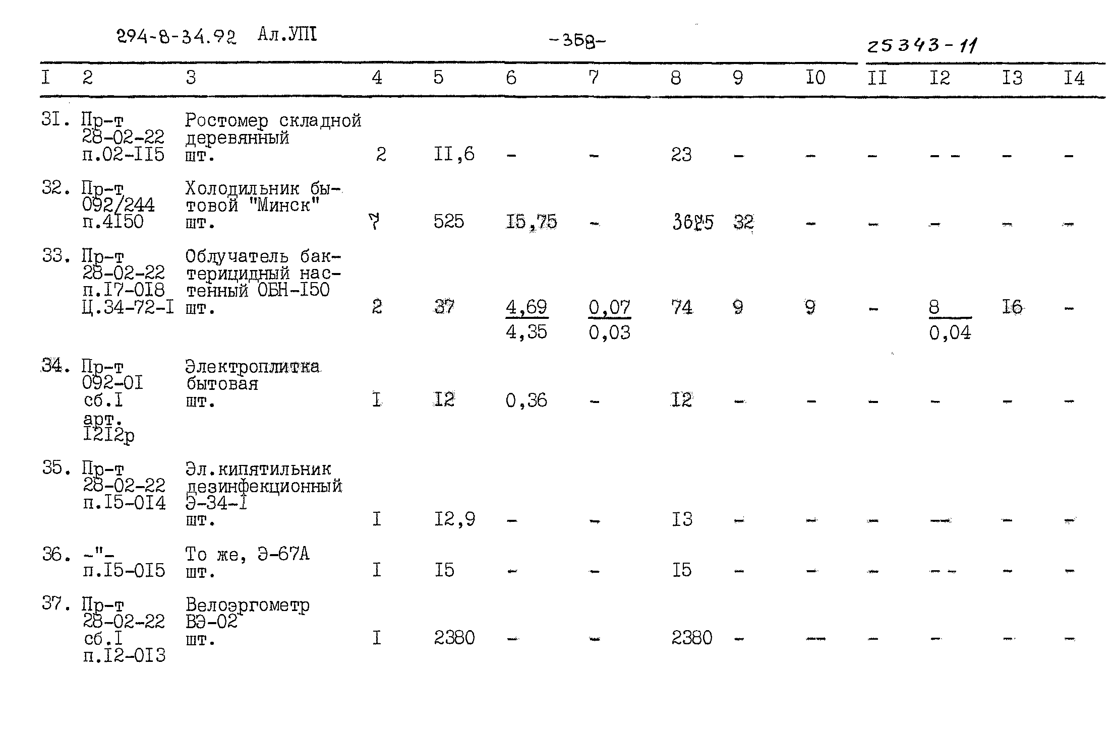 Типовой проект 294-8-34.92