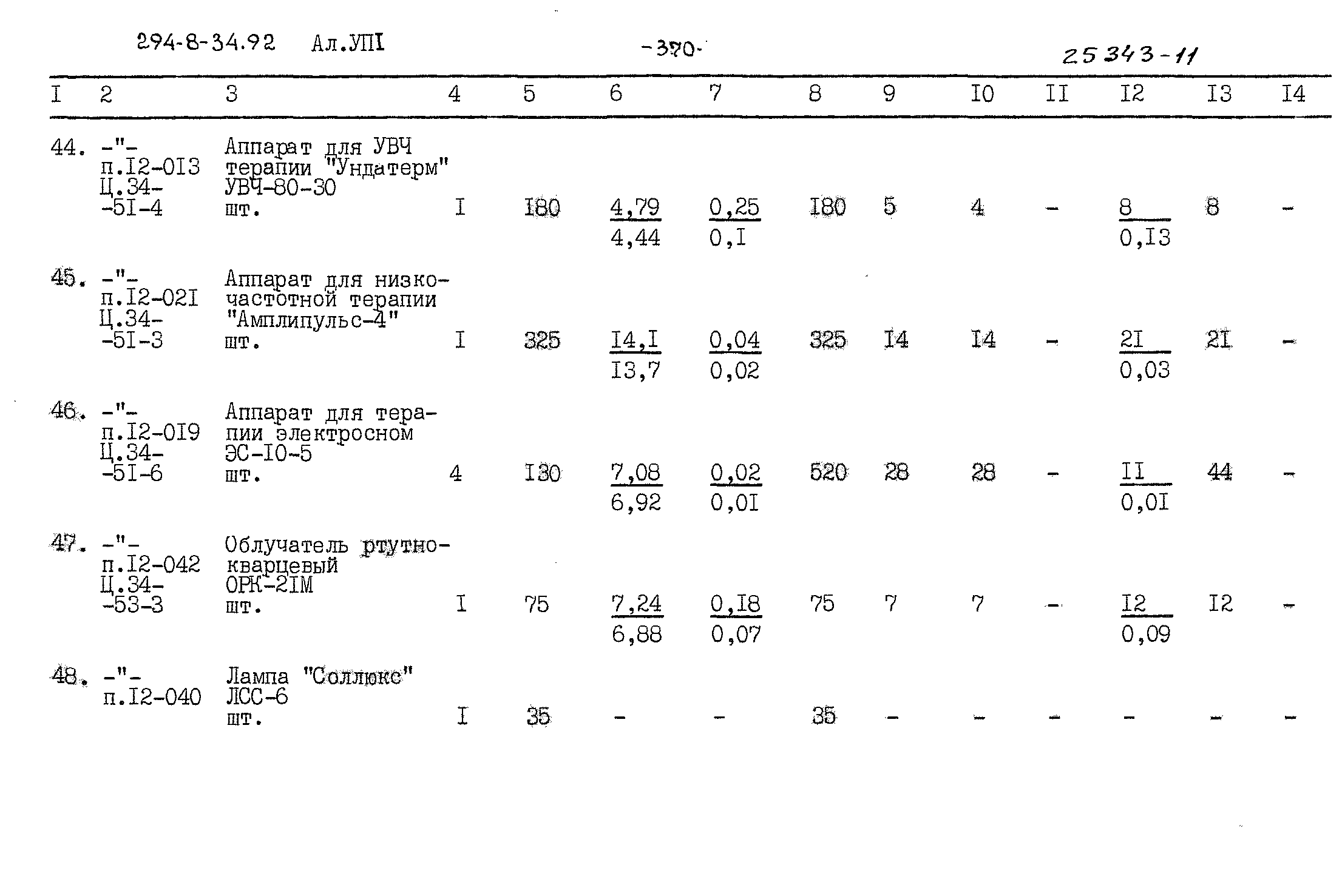 Типовой проект 294-8-34.92