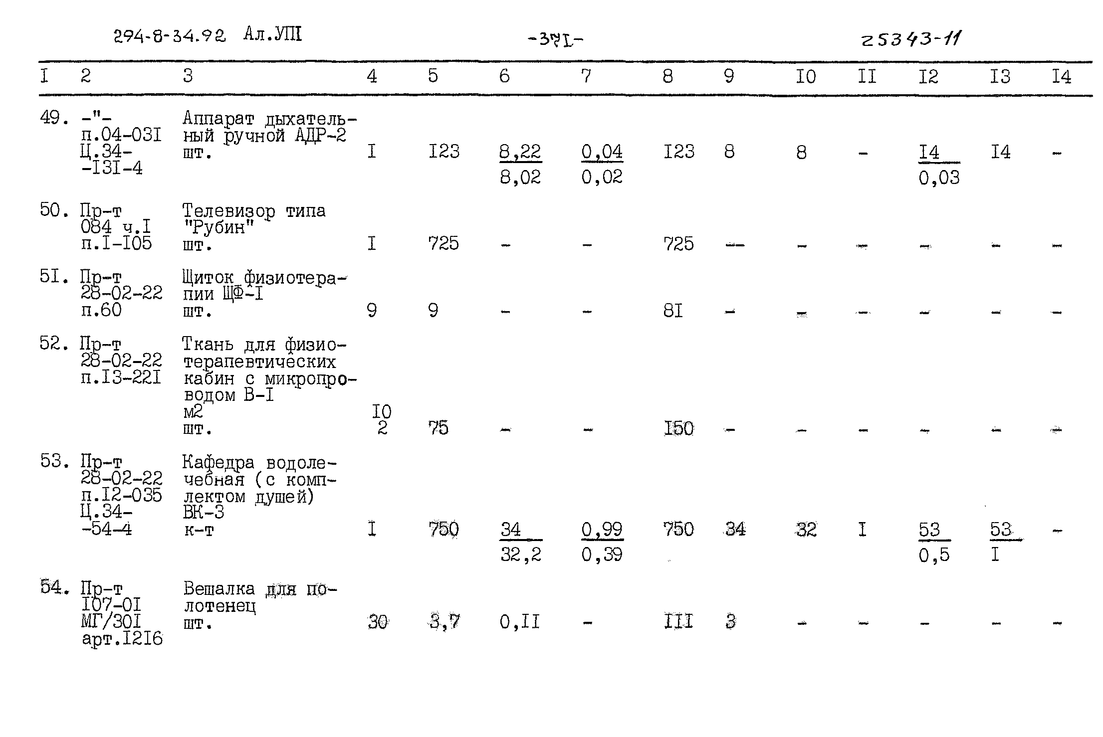 Типовой проект 294-8-34.92