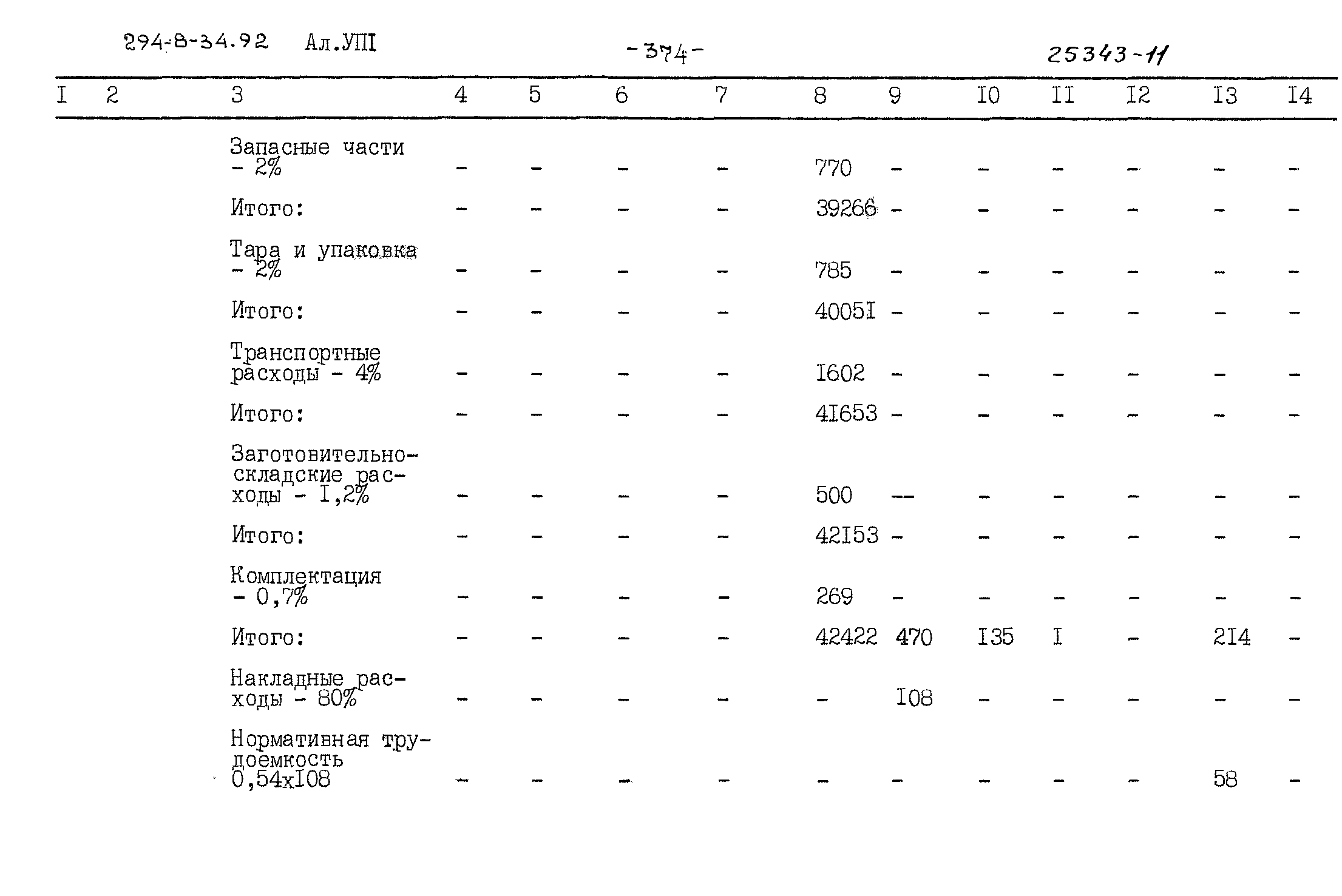 Типовой проект 294-8-34.92