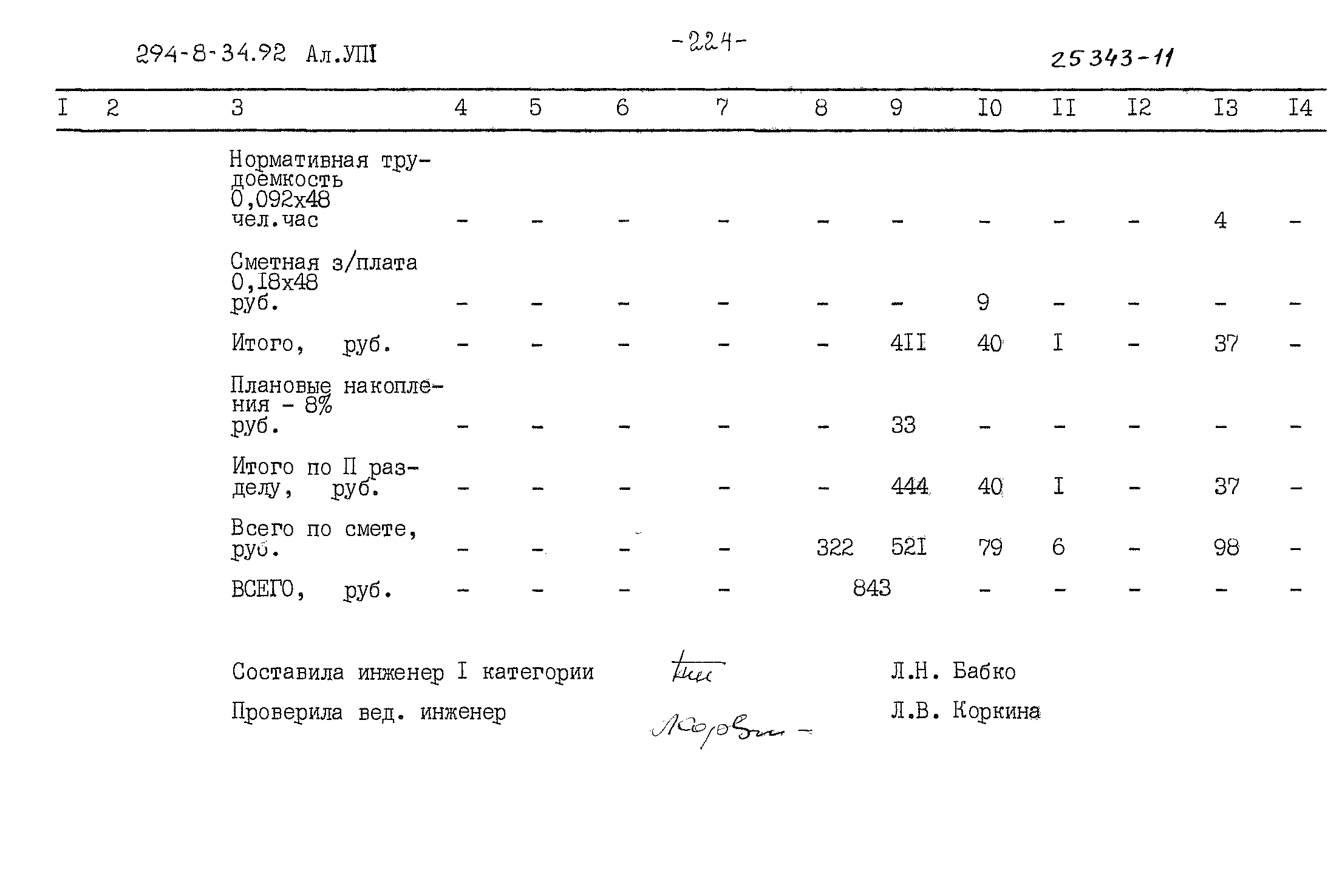 Типовой проект 294-8-34.92