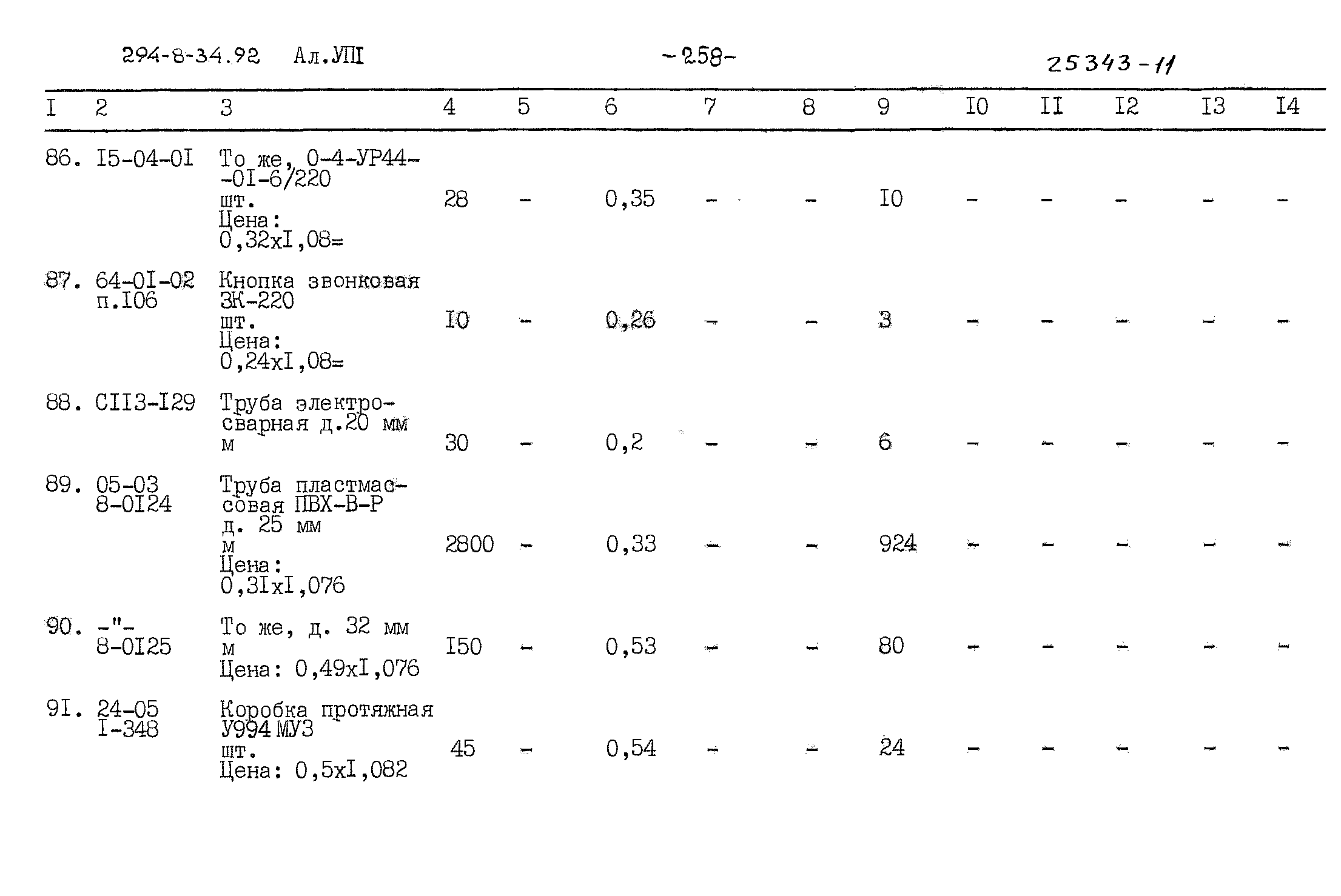 Типовой проект 294-8-34.92