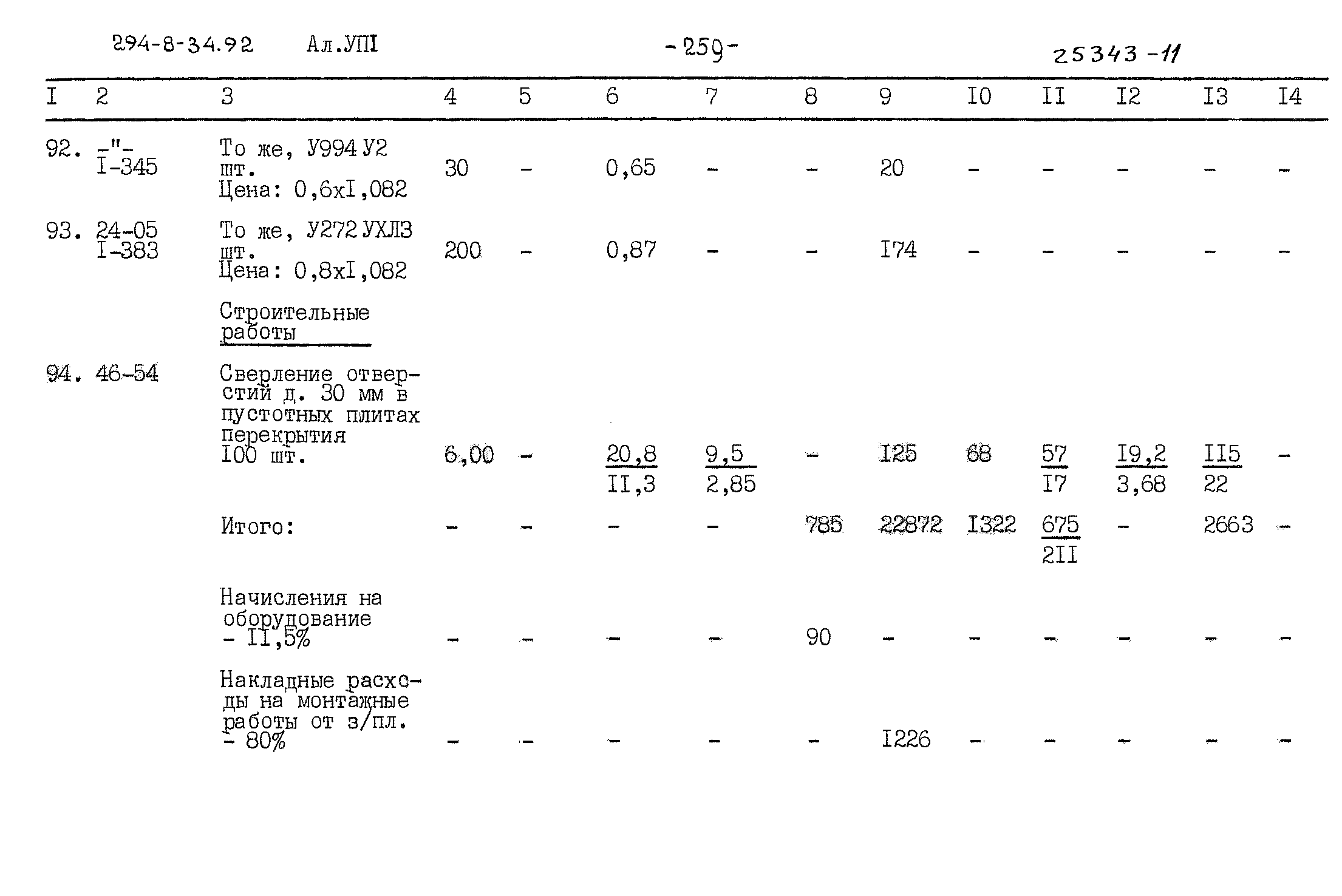 Типовой проект 294-8-34.92