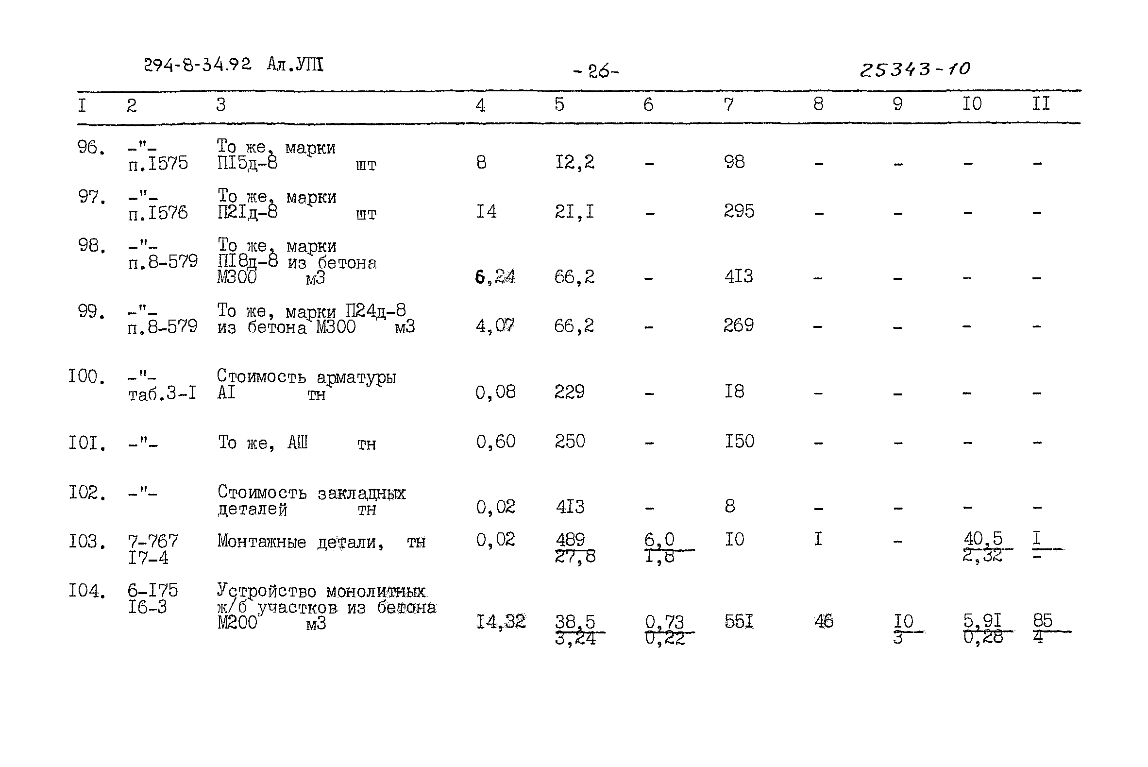 Типовой проект 294-8-34.92