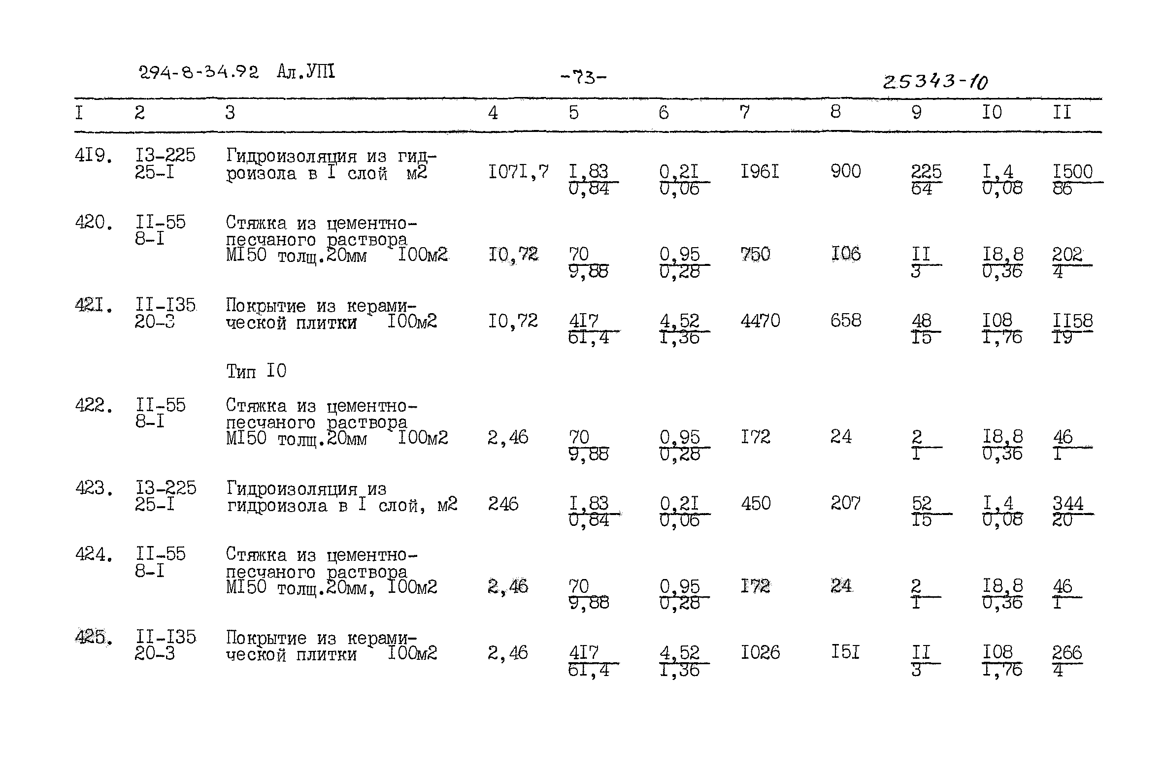 Типовой проект 294-8-34.92