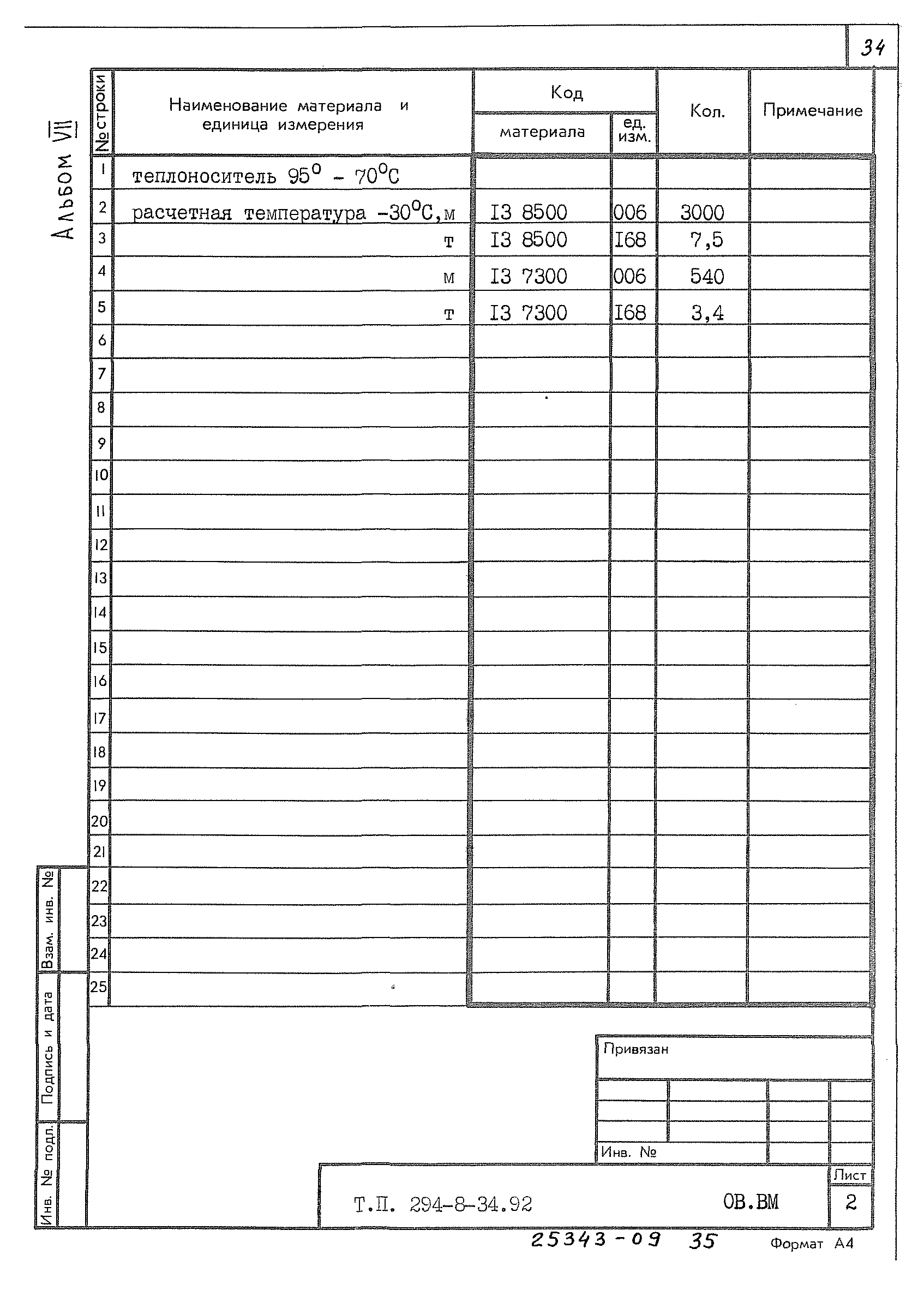 Типовой проект 294-8-34.92