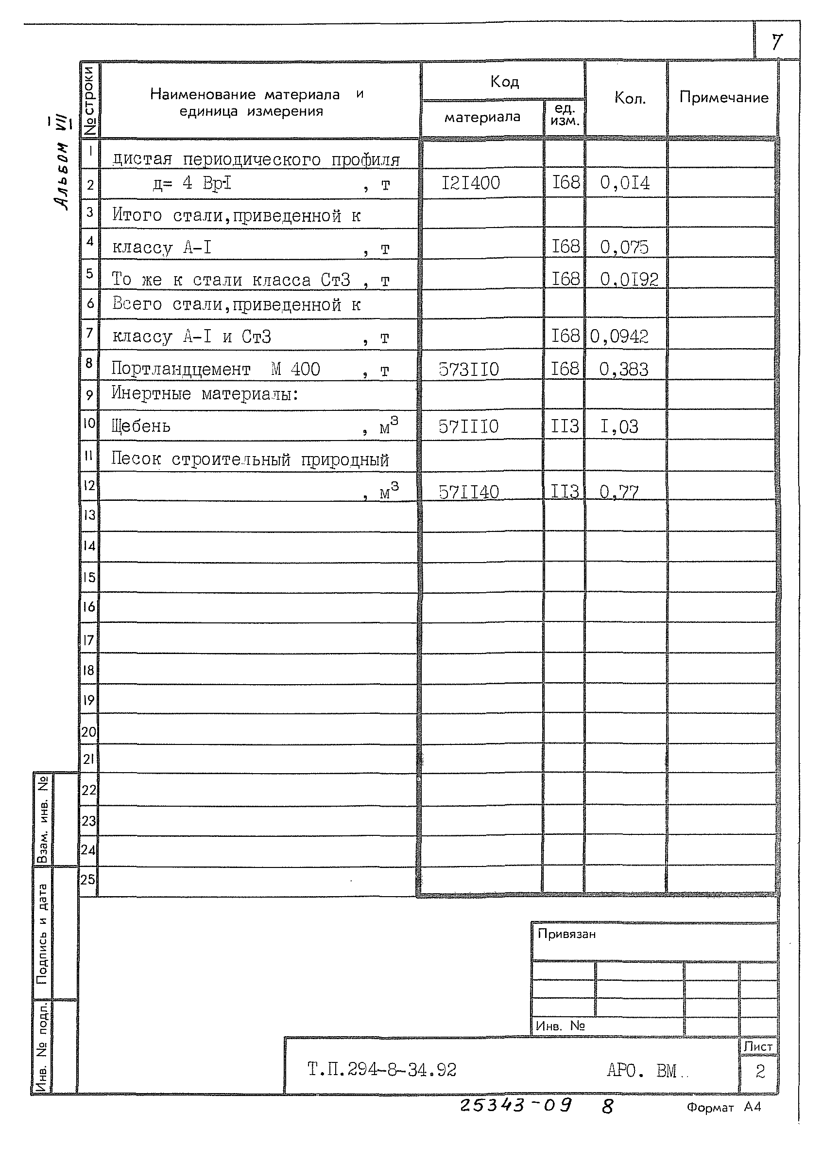 Типовой проект 294-8-34.92