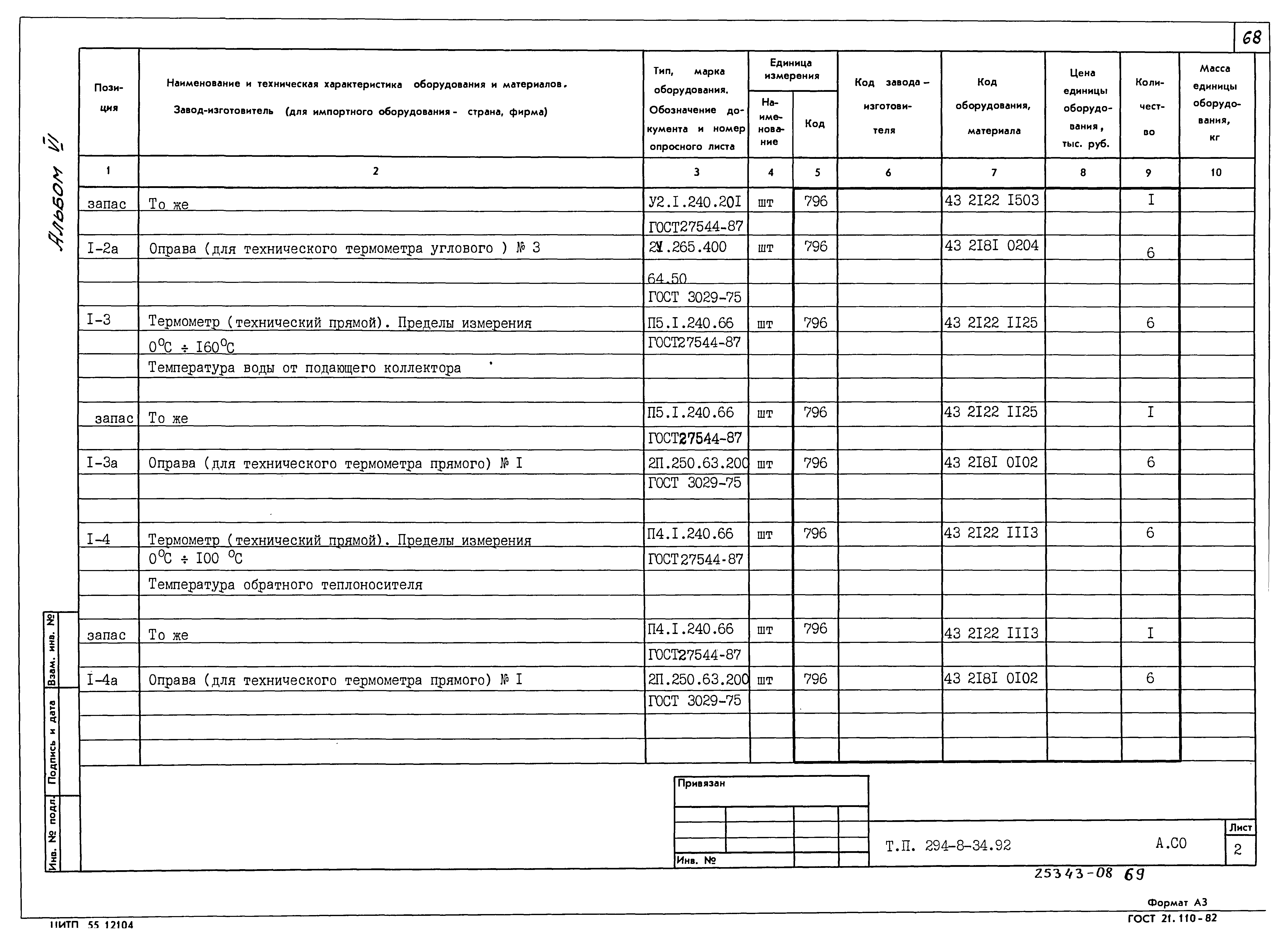 Типовой проект 294-8-34.92