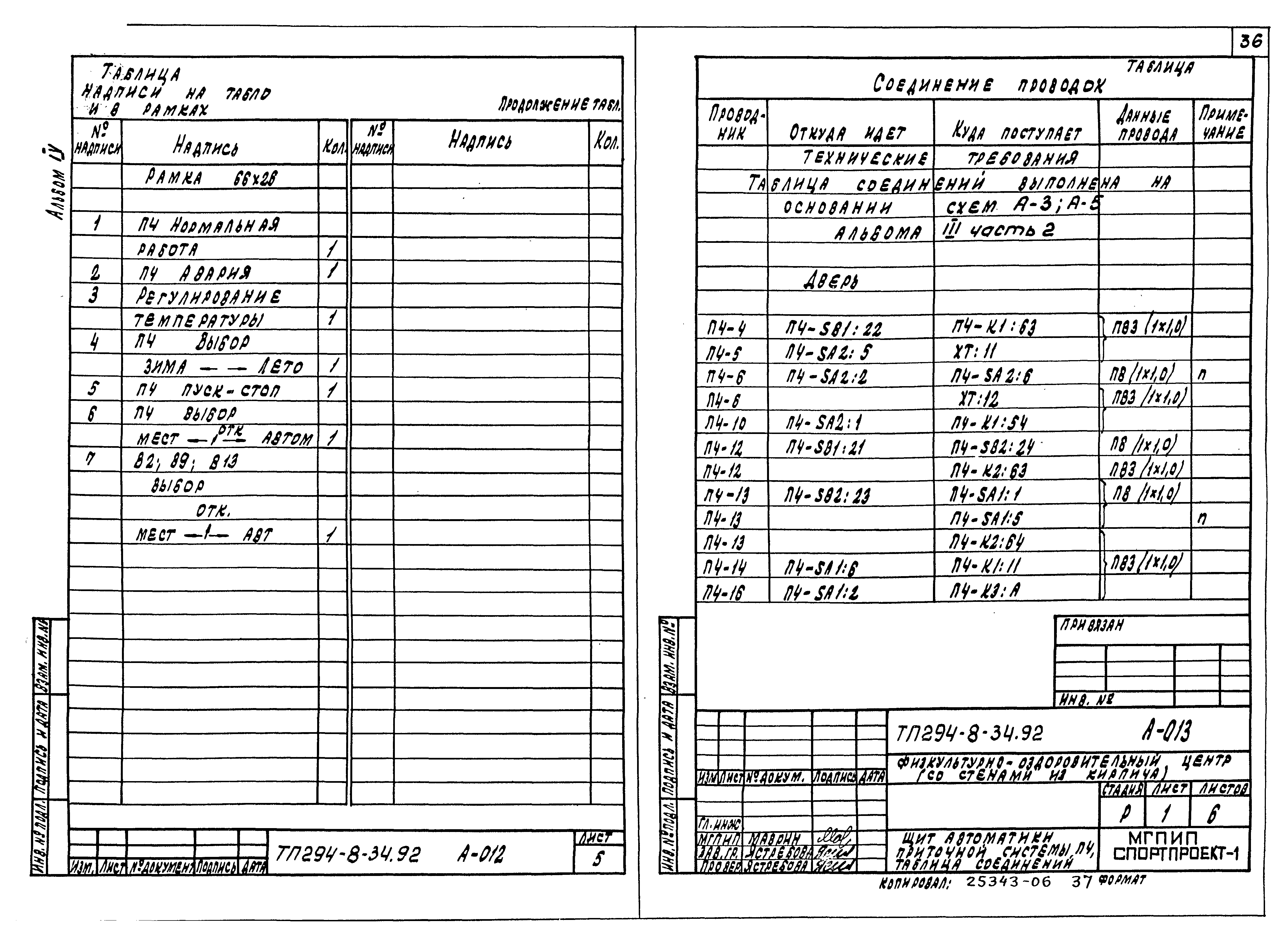 Типовой проект 294-8-34.92